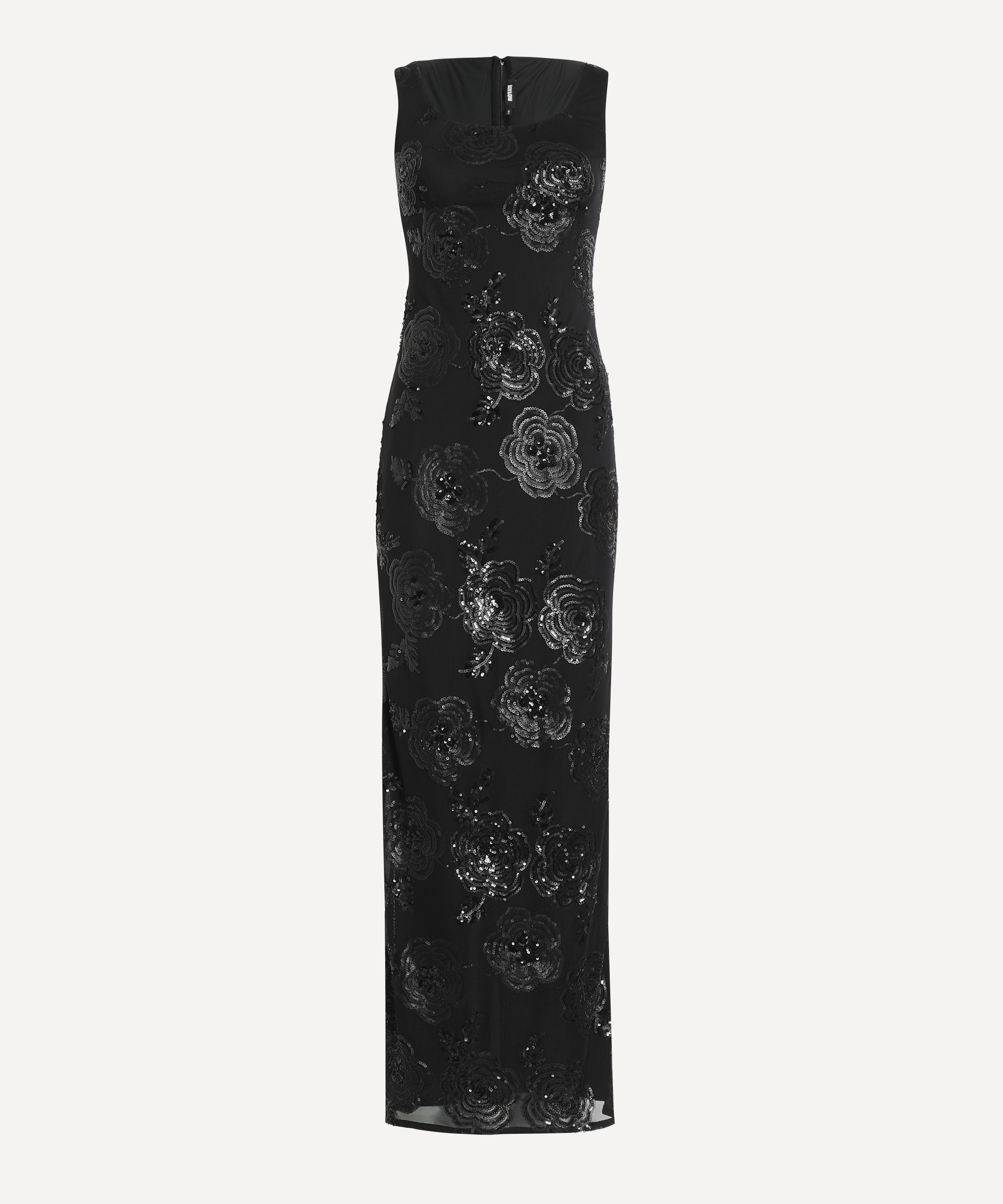 ROTATE Birger Christensen - Sequin Fitted Maxi Dress