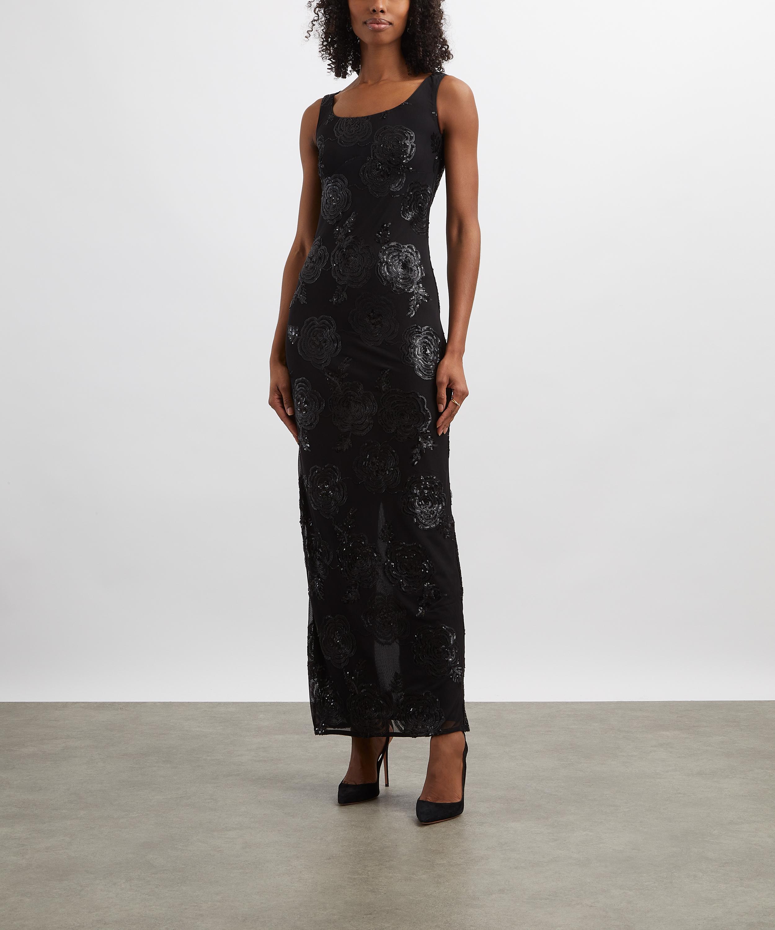 ROTATE Birger Christensen - Sequin Fitted Maxi Dress image number 2