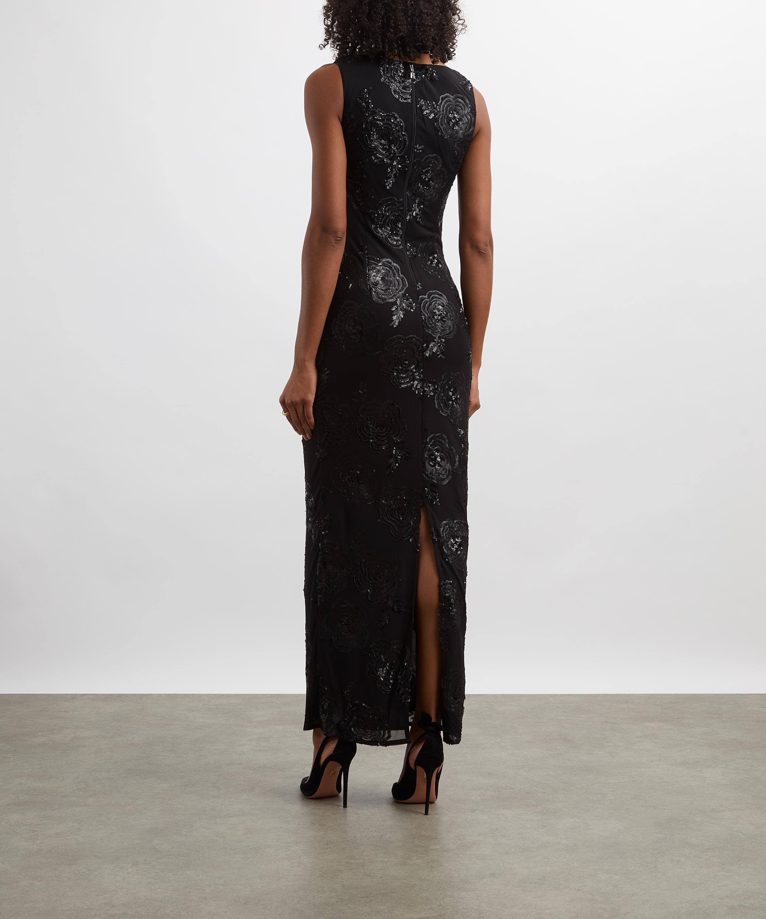 ROTATE Birger Christensen - Sequin Fitted Maxi Dress image number 3