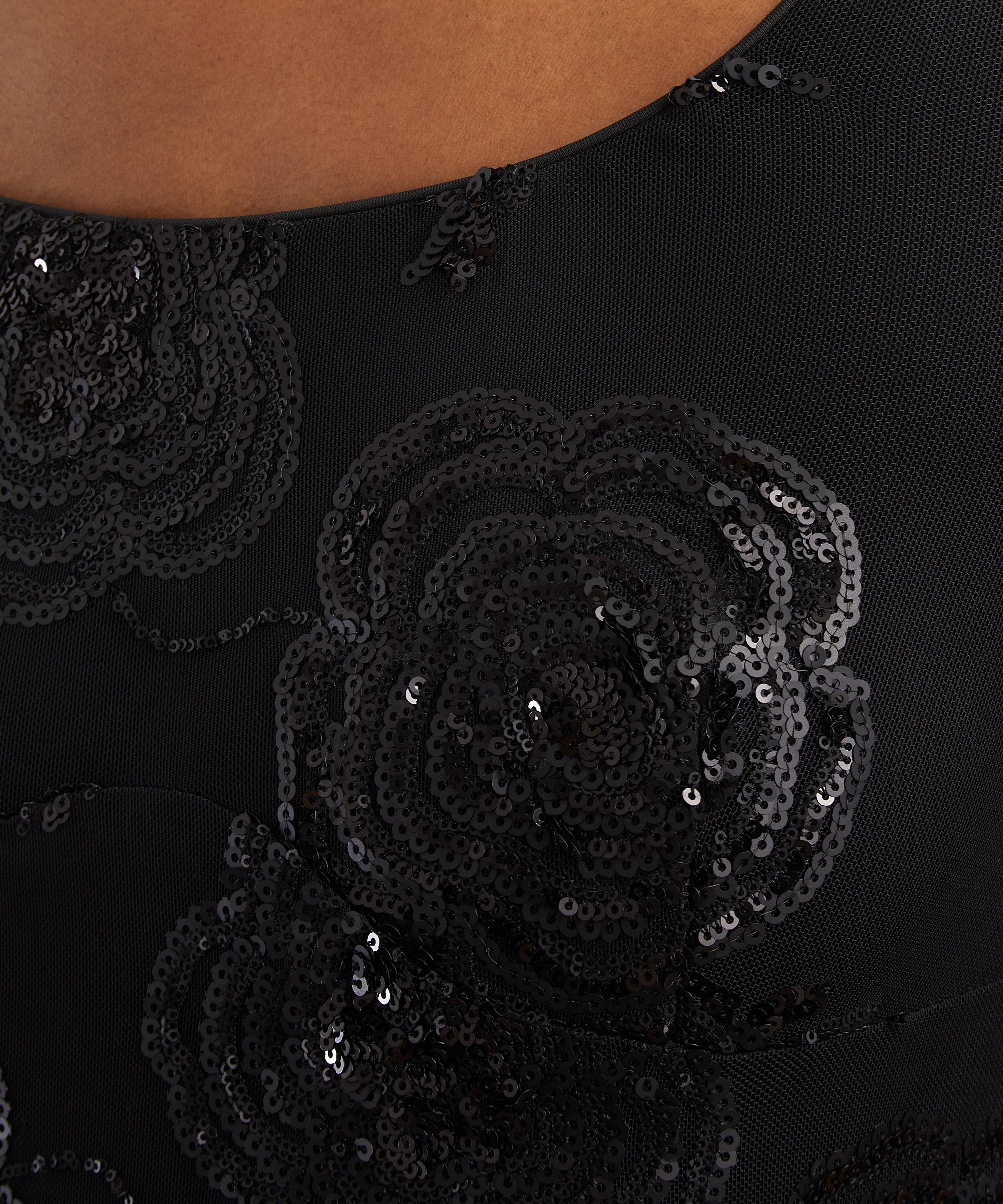 ROTATE Birger Christensen - Sequin Fitted Maxi Dress image number 4