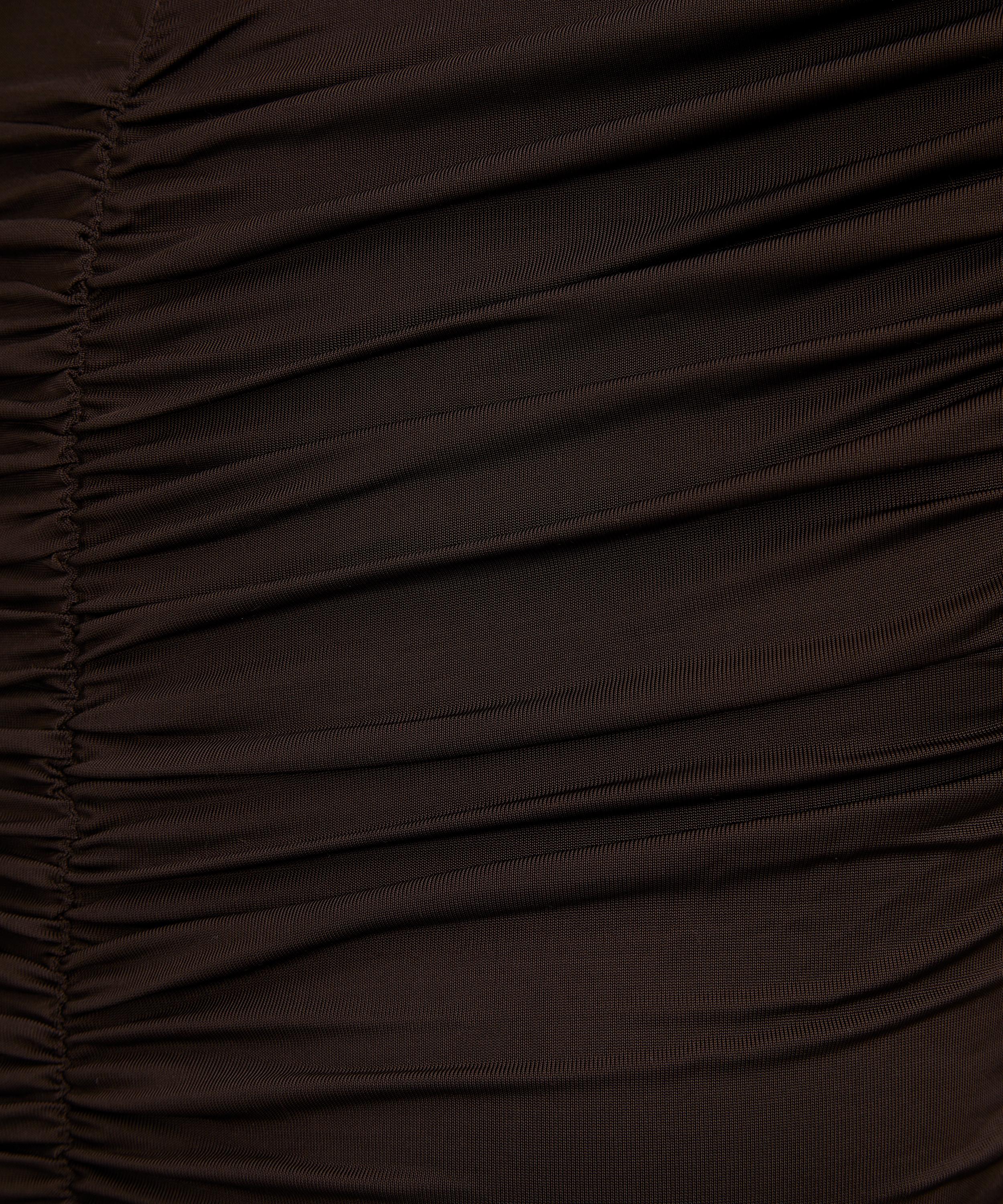 ROTATE Birger Christensen - Mini Ruched Long-Sleeve Dress image number 4