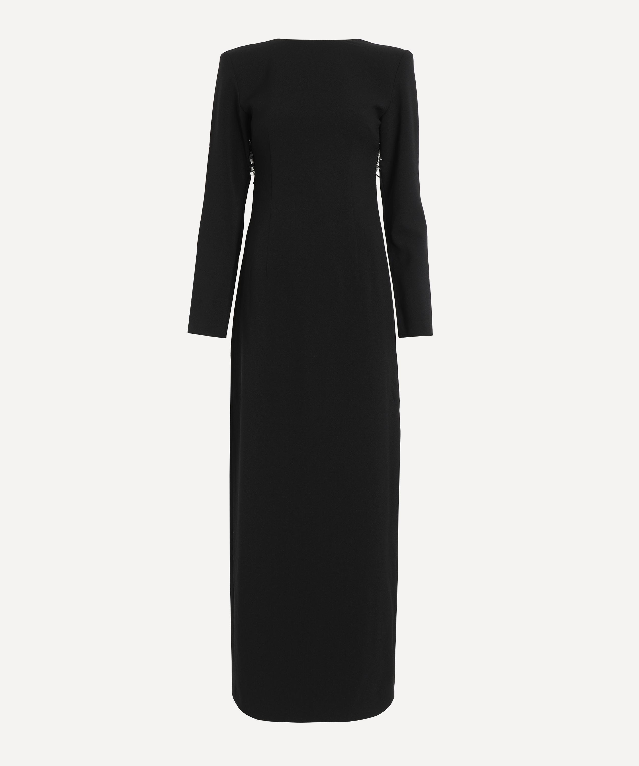 ROTATE Birger Christensen - Crepe Open Back Maxi Dress