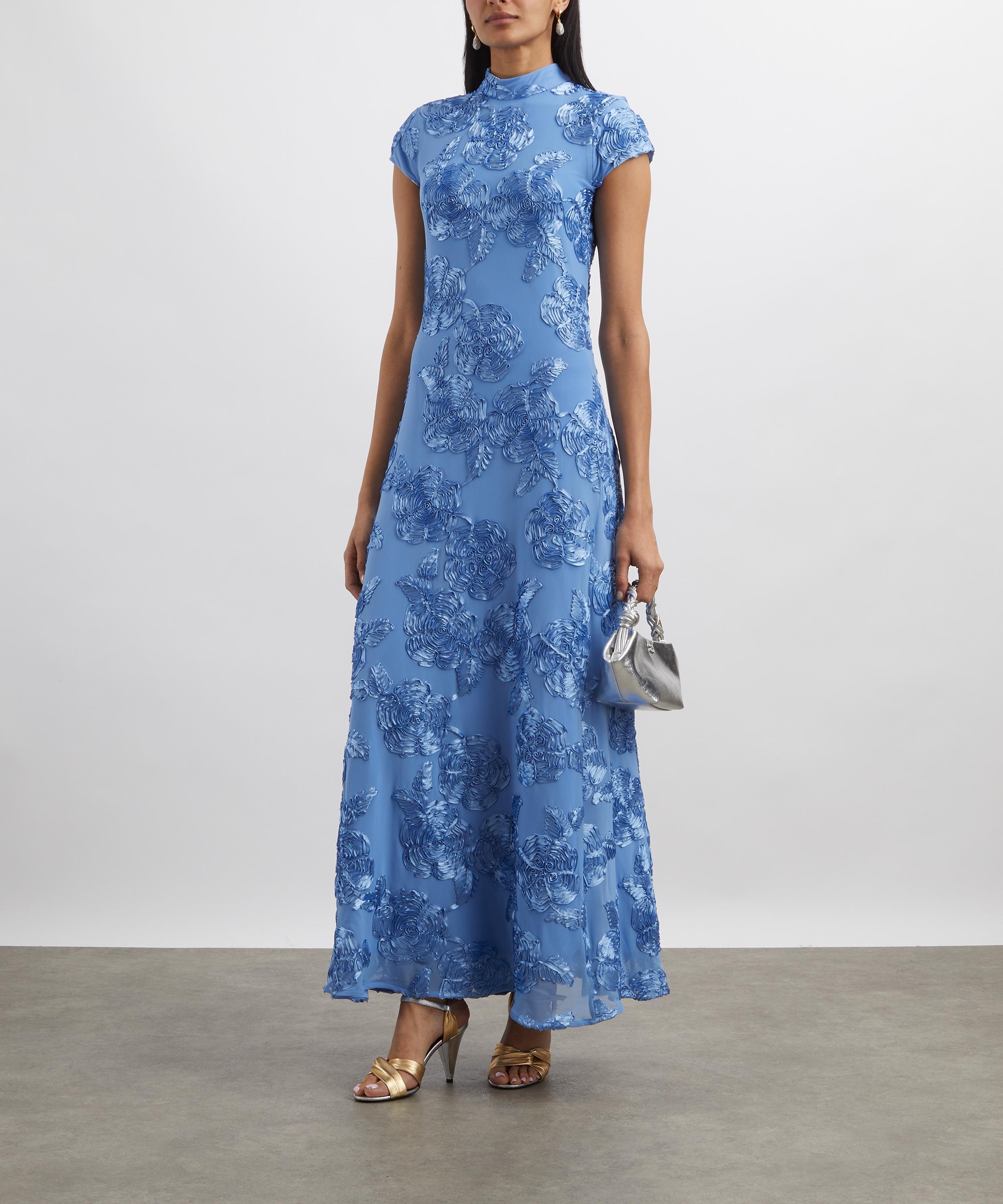 ROTATE Birger Christensen - Floral-Embroidered Maxi Dress image number 1