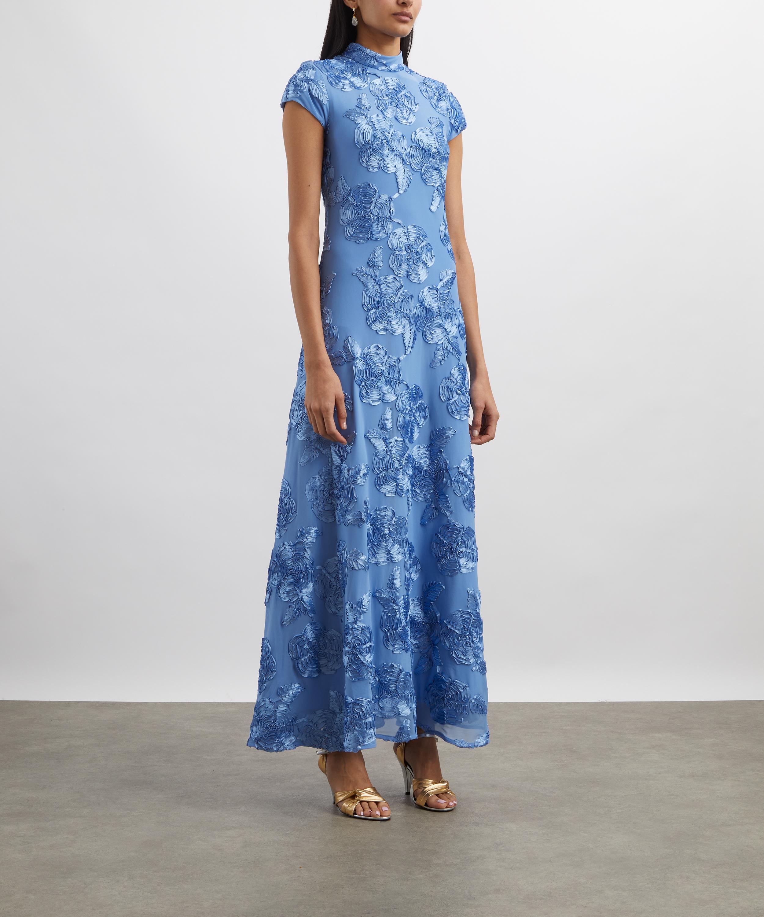 ROTATE Birger Christensen - Floral-Embroidered Maxi Dress image number 2