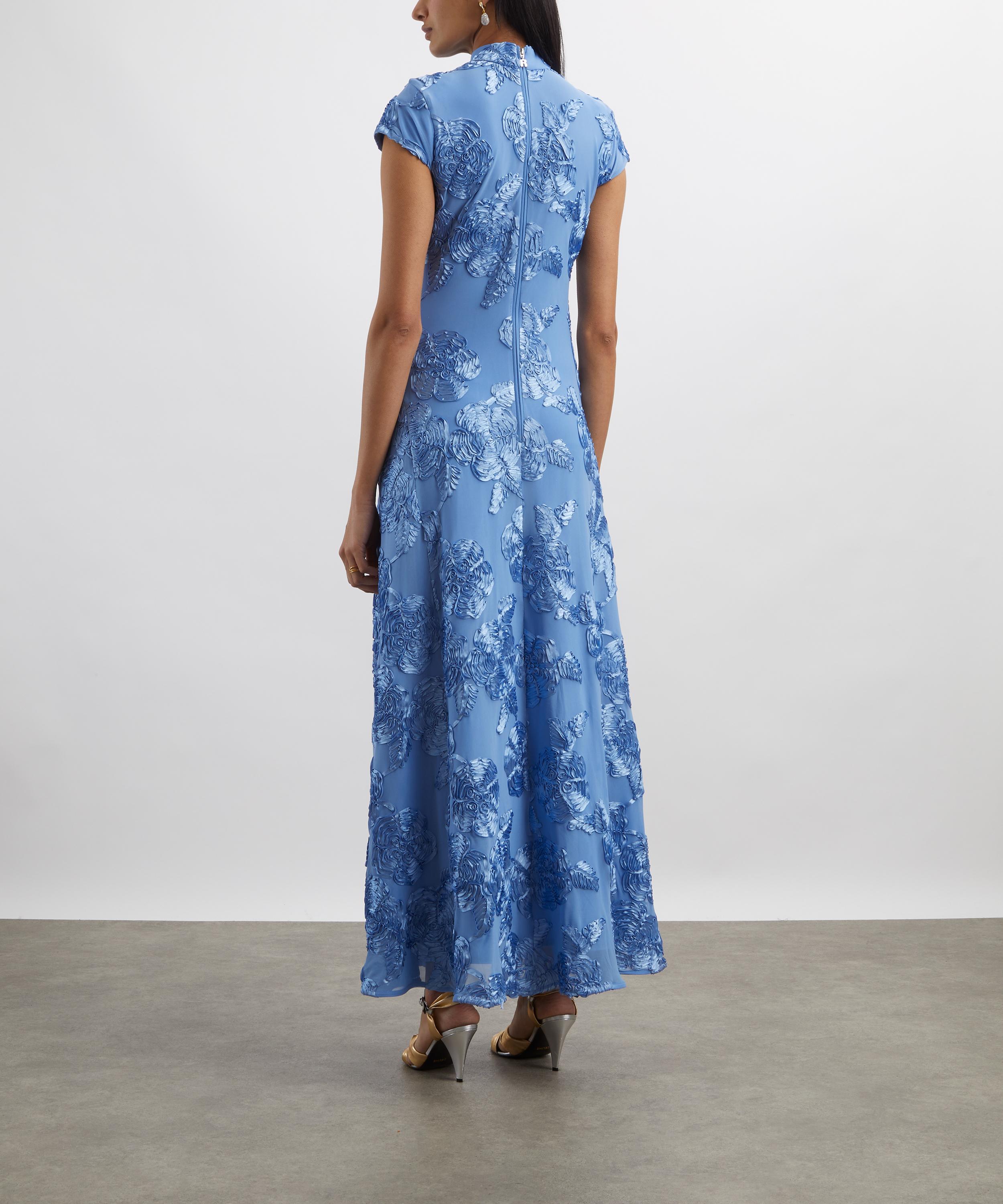 ROTATE Birger Christensen - Floral-Embroidered Maxi Dress image number 3