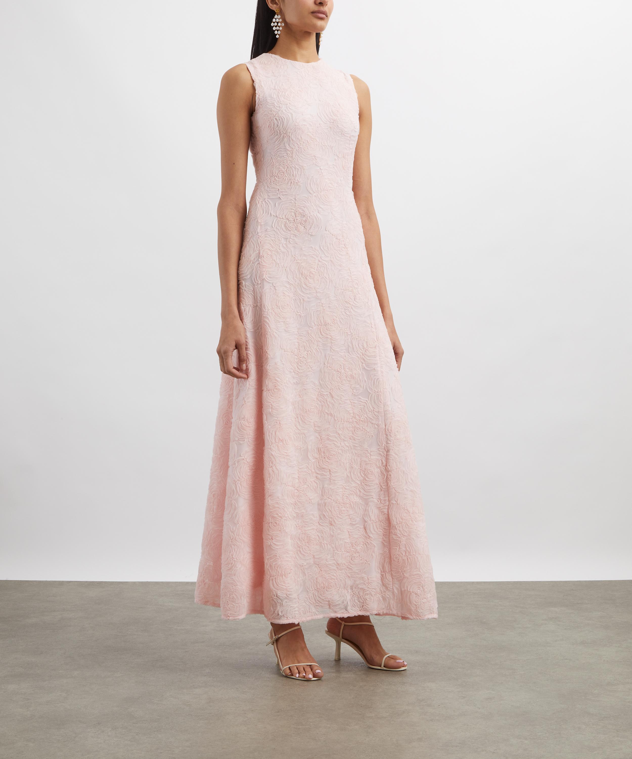 ROTATE Birger Christensen - Floral-Jacquard Maxi Dress image number 2