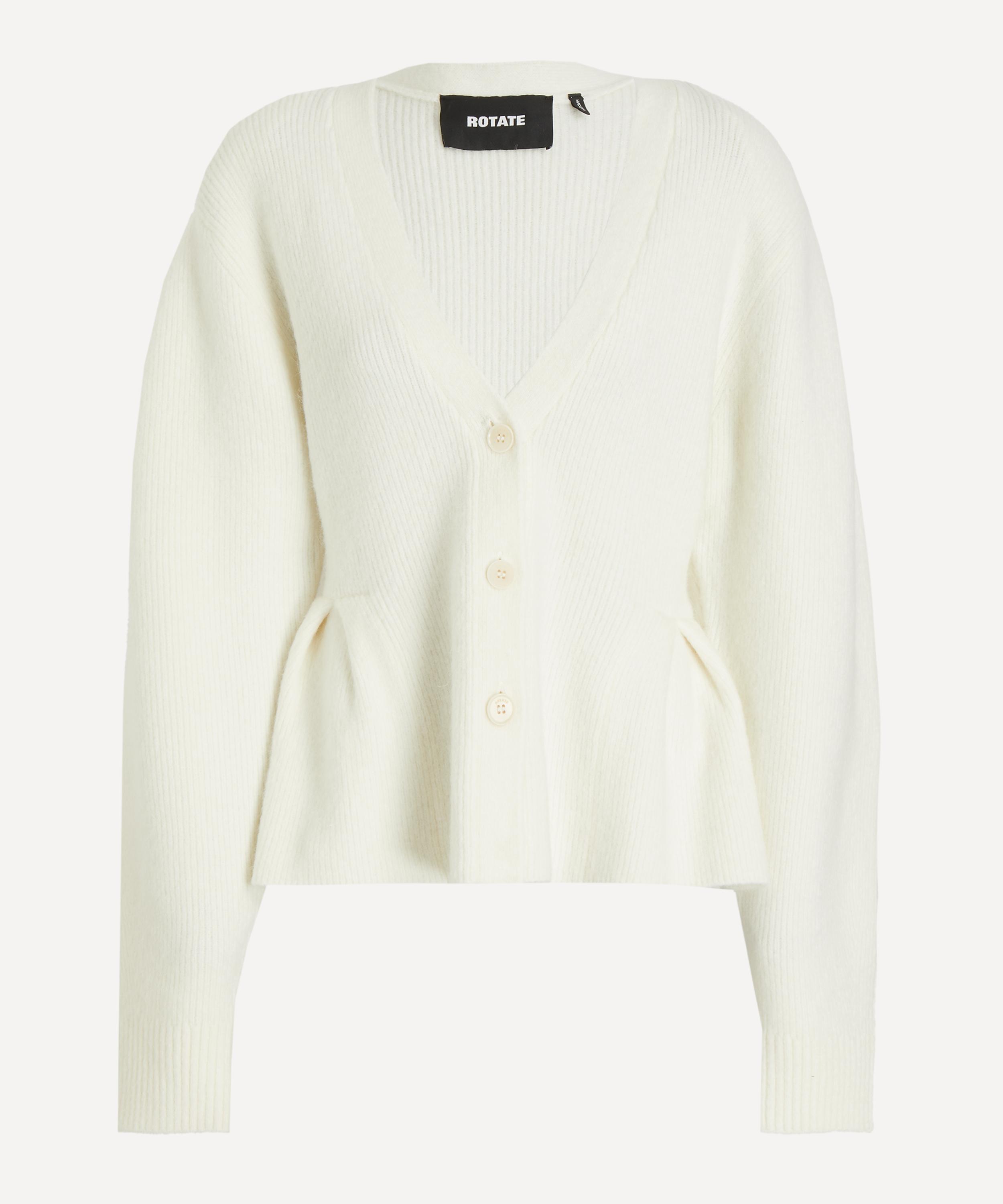 ROTATE Birger Christensen - Peplum Knit Cardigan