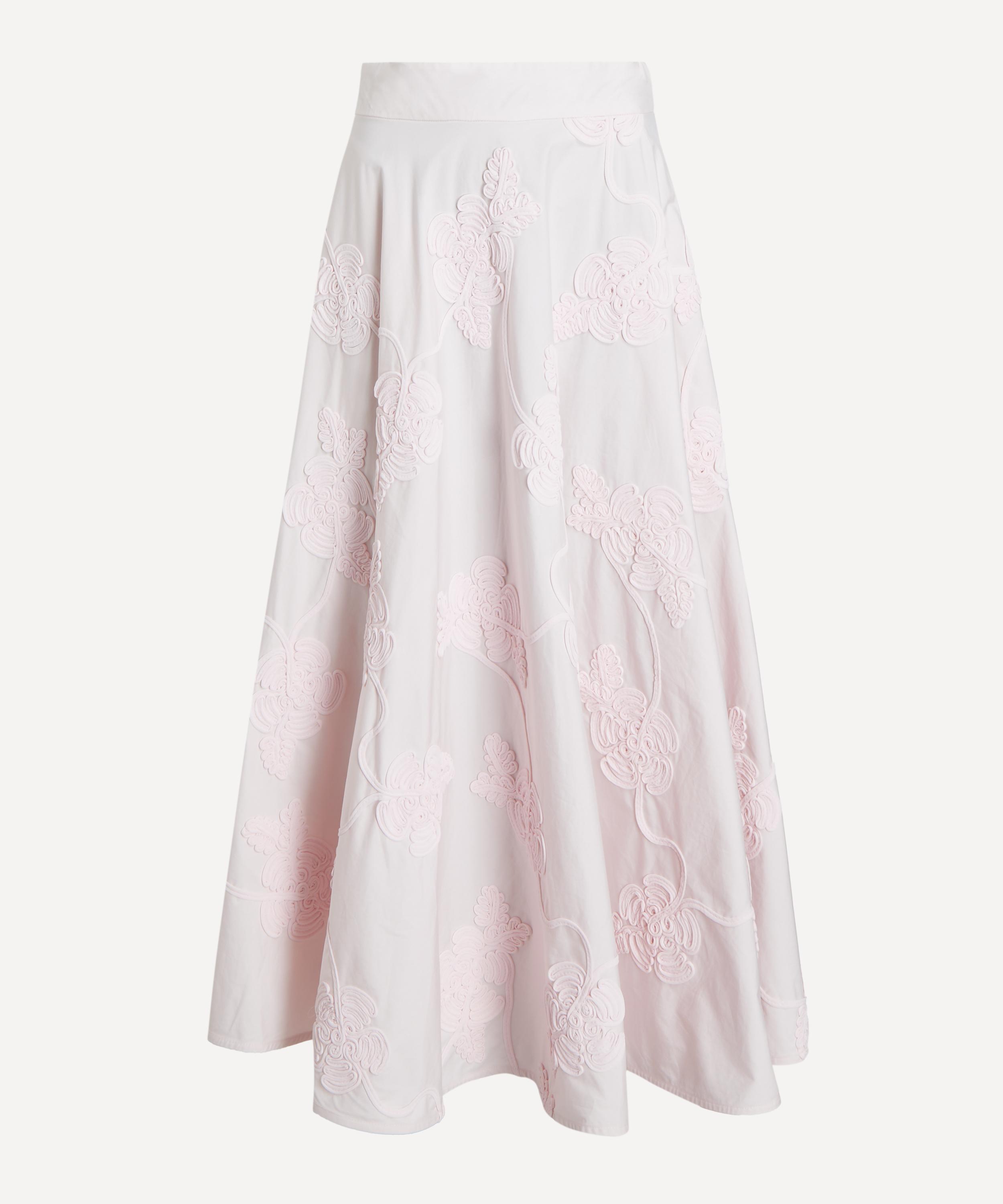ROTATE Birger Christensen - Pink Flower Maxi Skirt