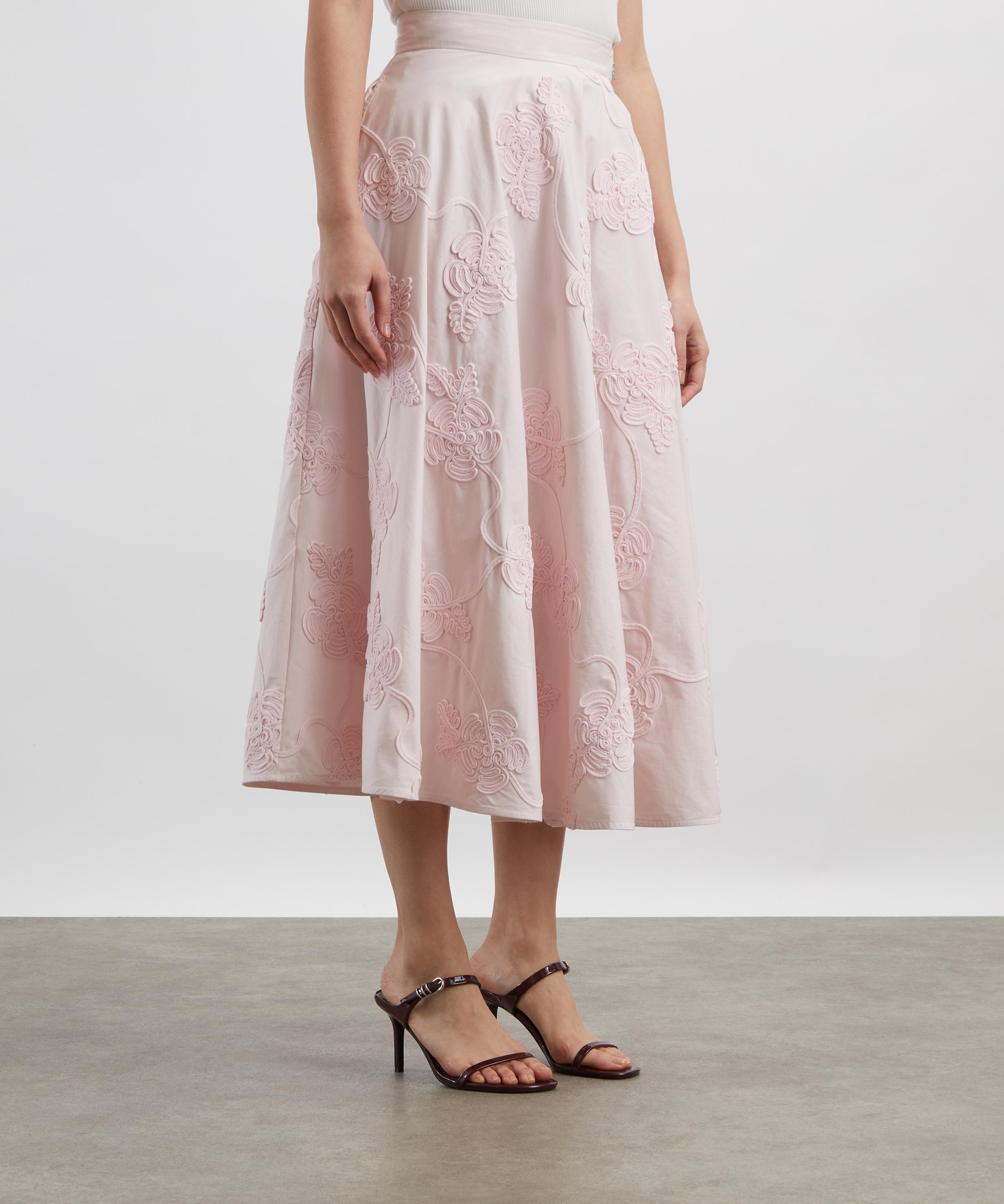 ROTATE Birger Christensen - Pink Flower Maxi Skirt image number 2