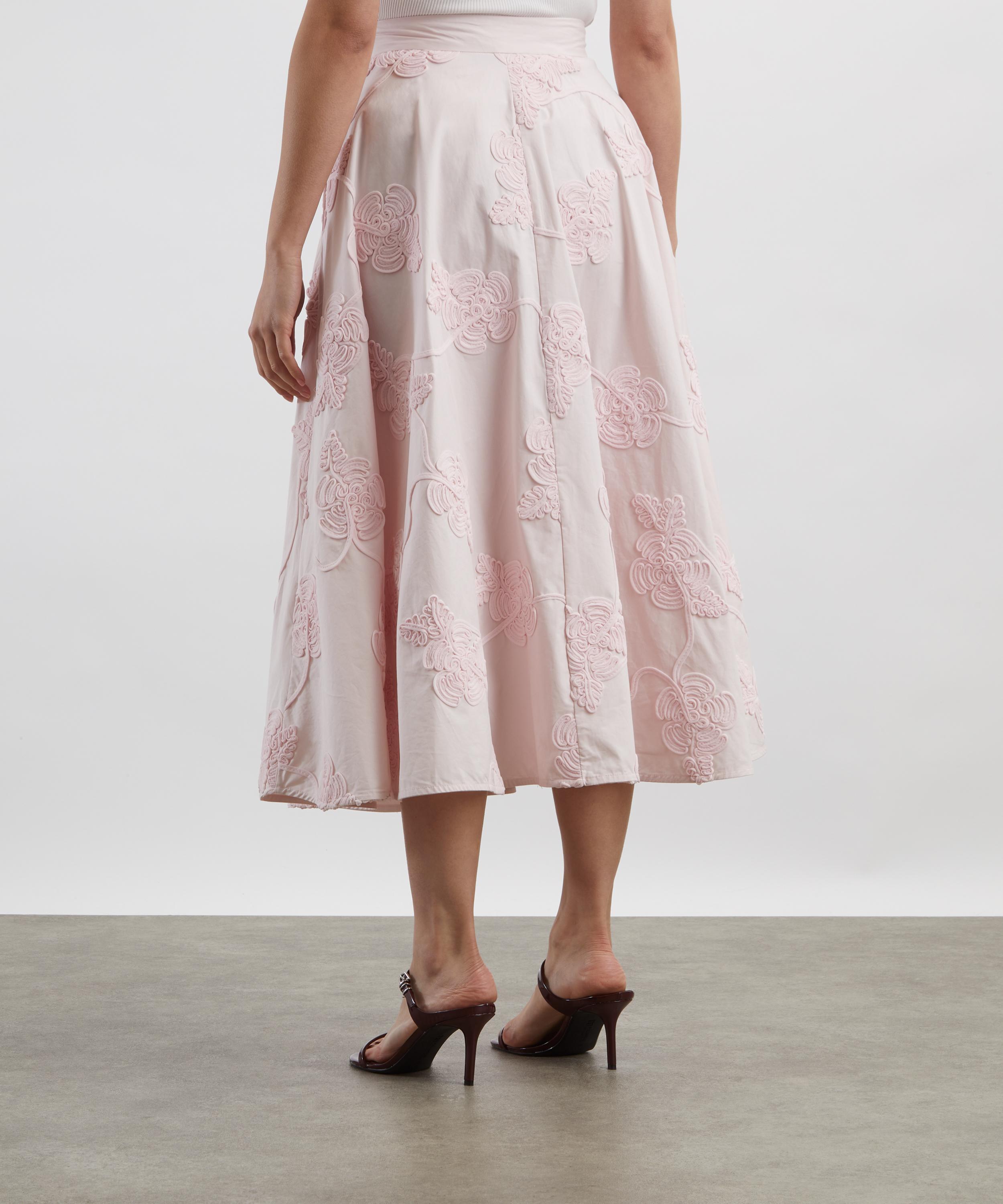 ROTATE Birger Christensen - Pink Flower Maxi Skirt image number 3