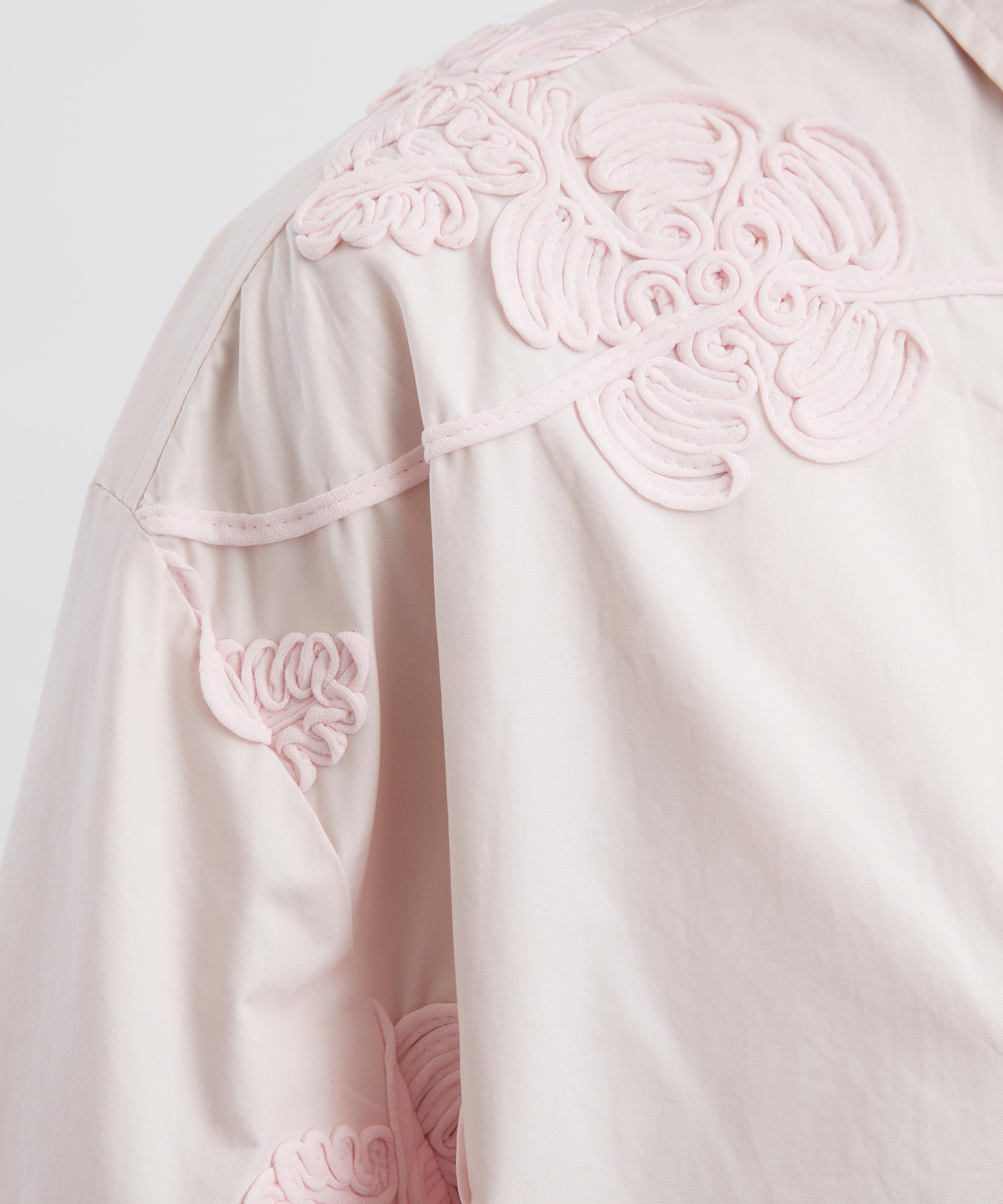 ROTATE Birger Christensen - Pink Flower Oversized Shirt image number 4