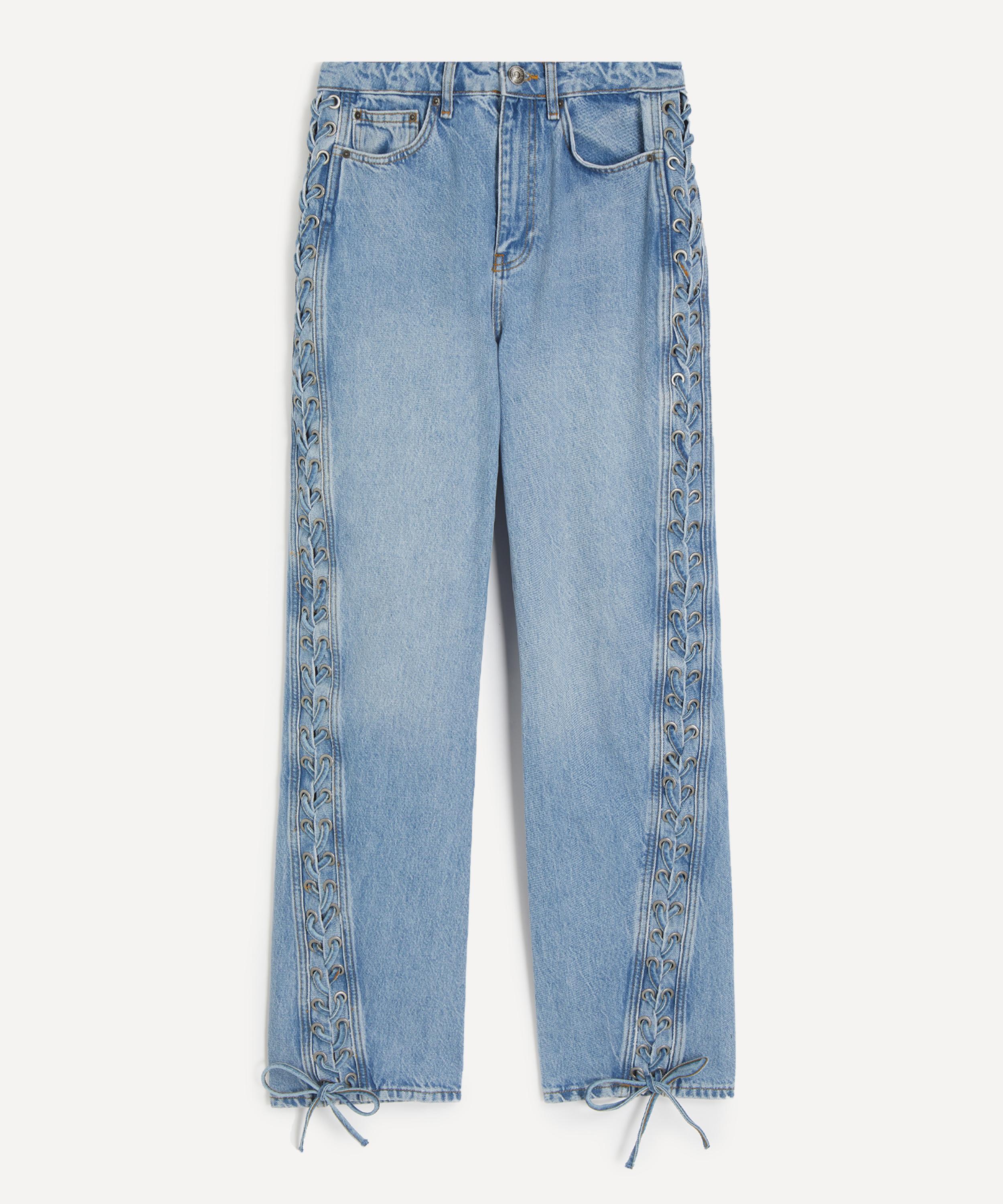 ROTATE Birger Christensen - Lace Straight-Leg Jeans
