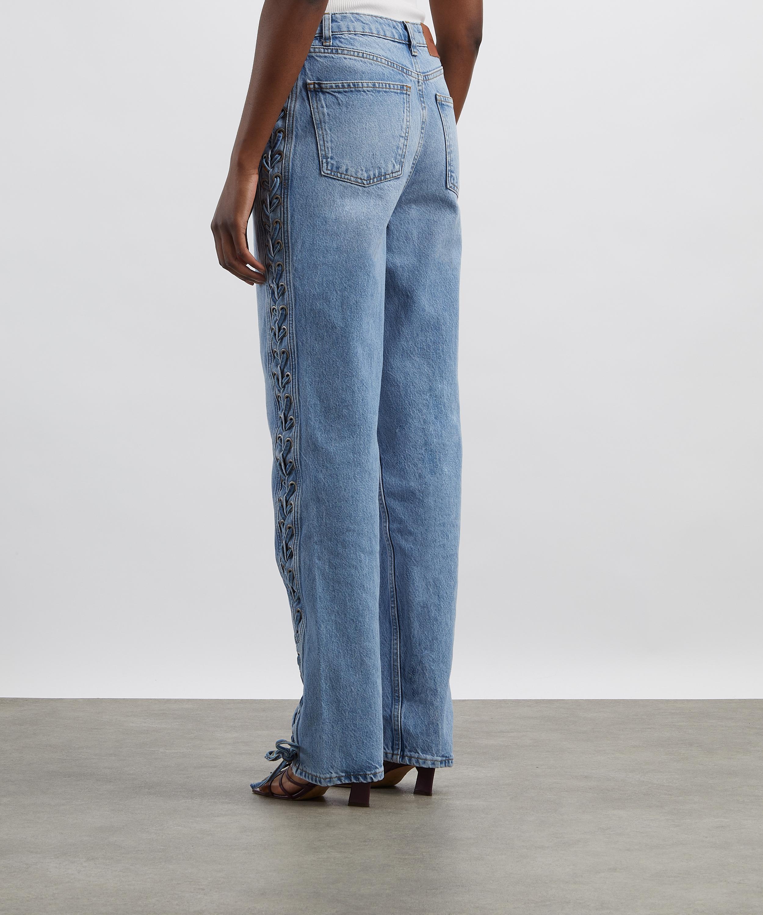 ROTATE Birger Christensen - Lace Straight-Leg Jeans image number 3