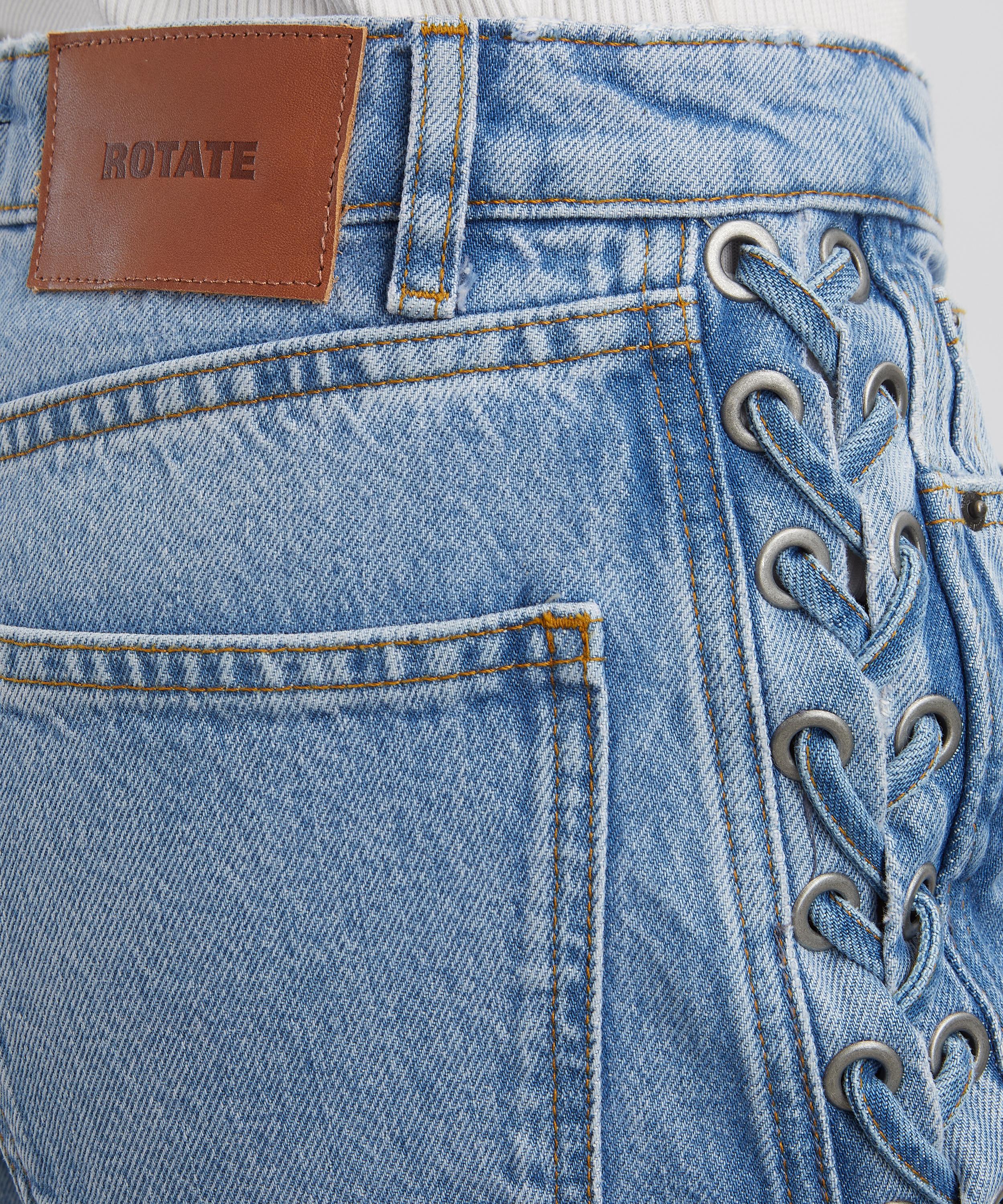 ROTATE Birger Christensen - Lace Straight-Leg Jeans image number 4