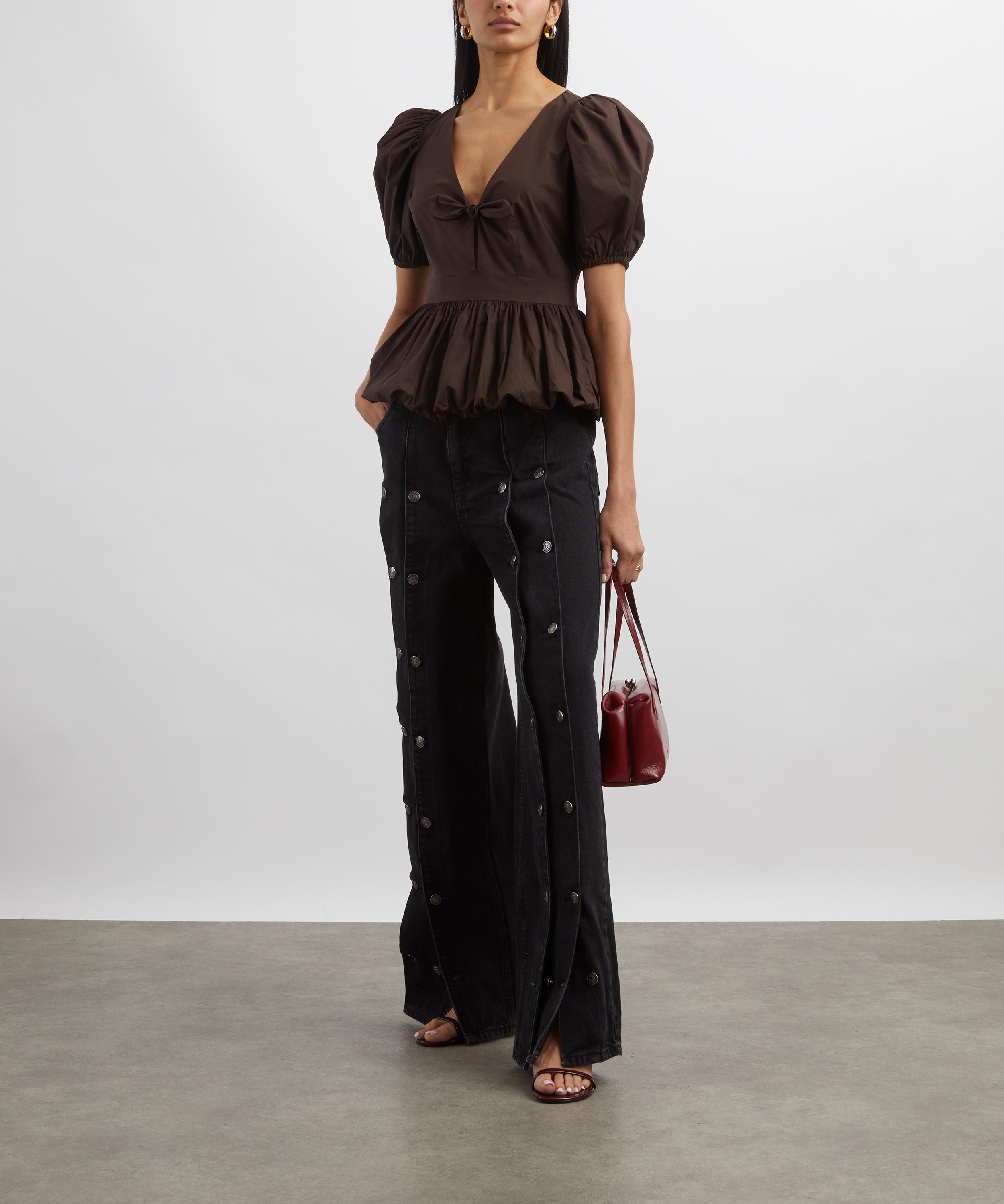 ROTATE Birger Christensen - Puff Sleeve Bubble Top image number 1