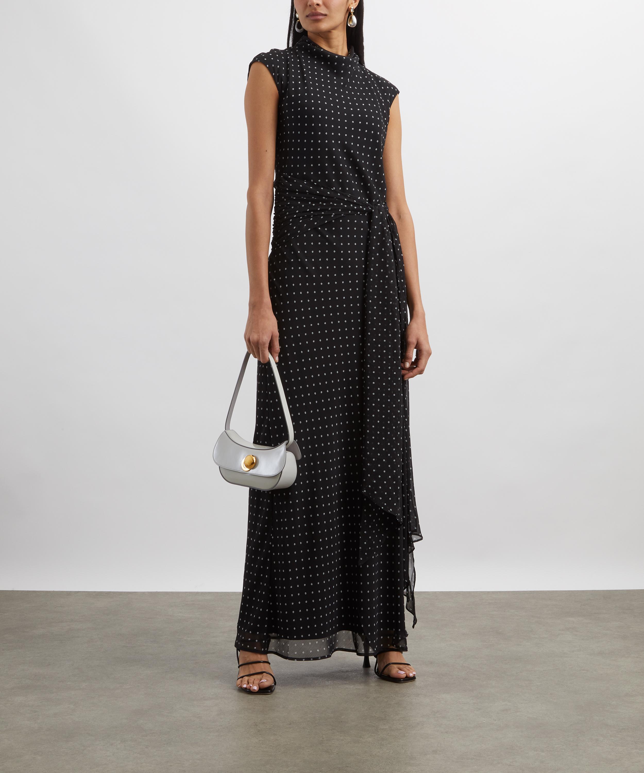 ROTATE Birger Christensen - Polka Dot Tie Maxi Dress image number 1