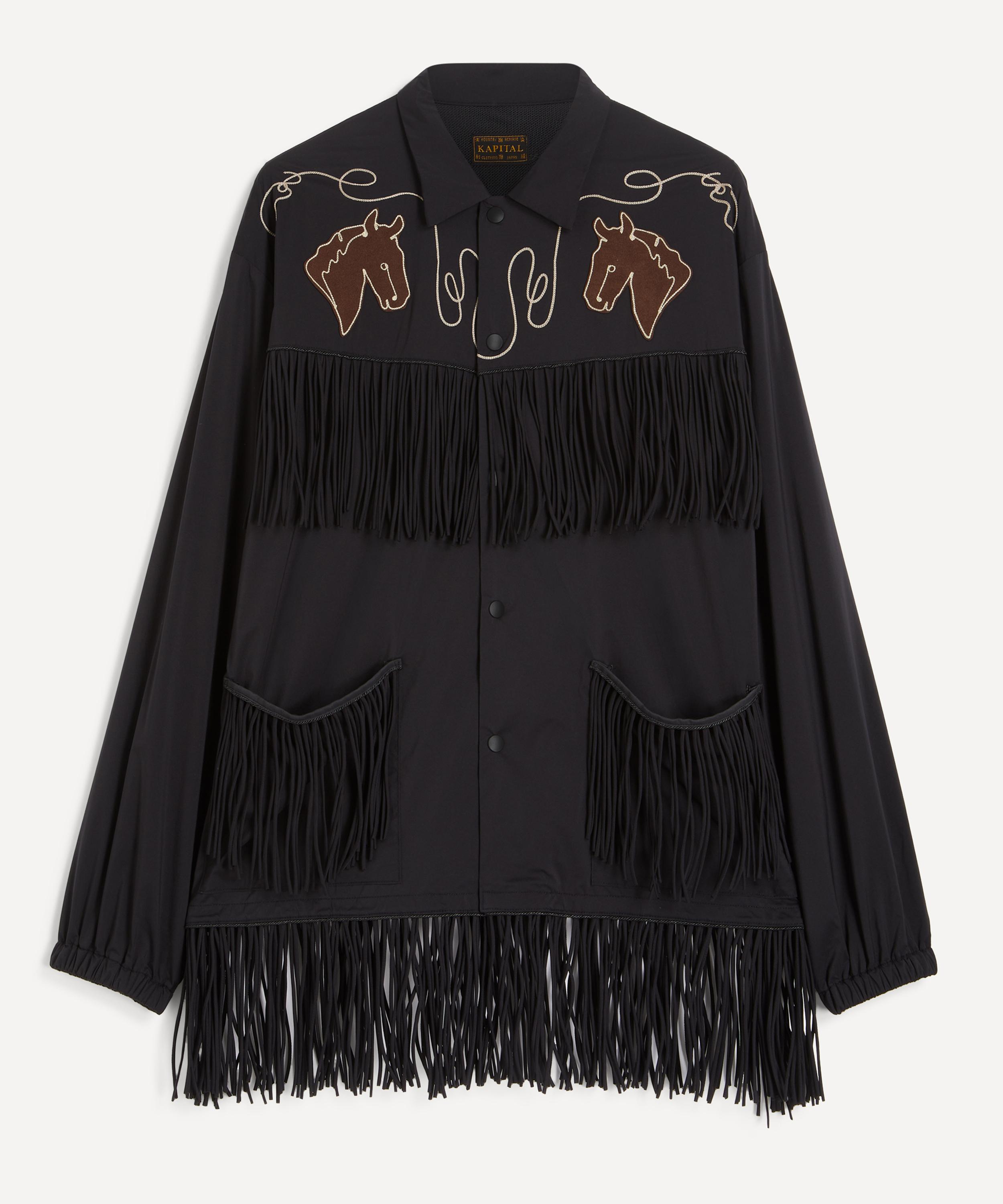 Kapital - Stretch Nylon Fringed Coach Jacket
