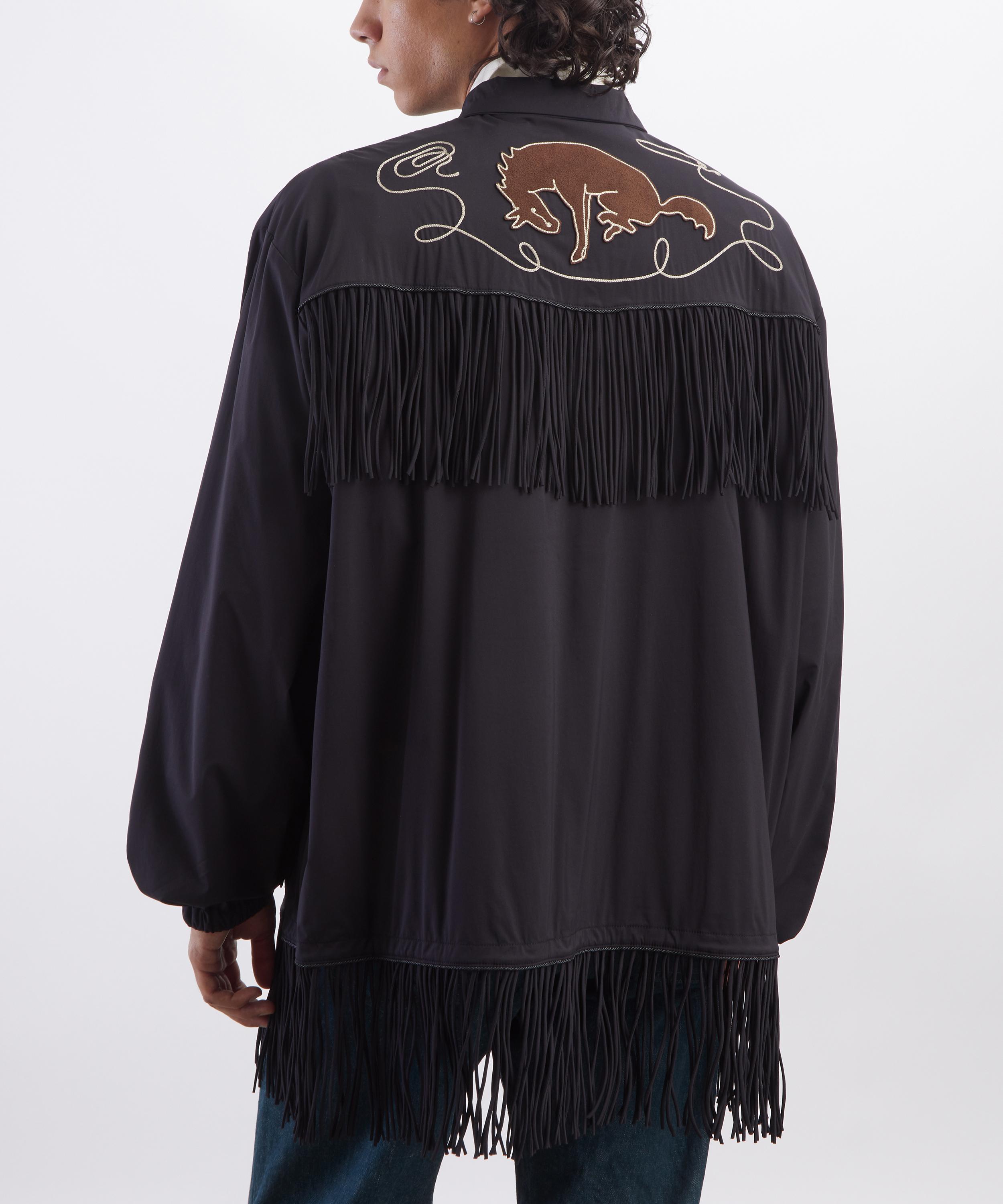 Kapital - Stretch Nylon Fringed Coach Jacket image number 3