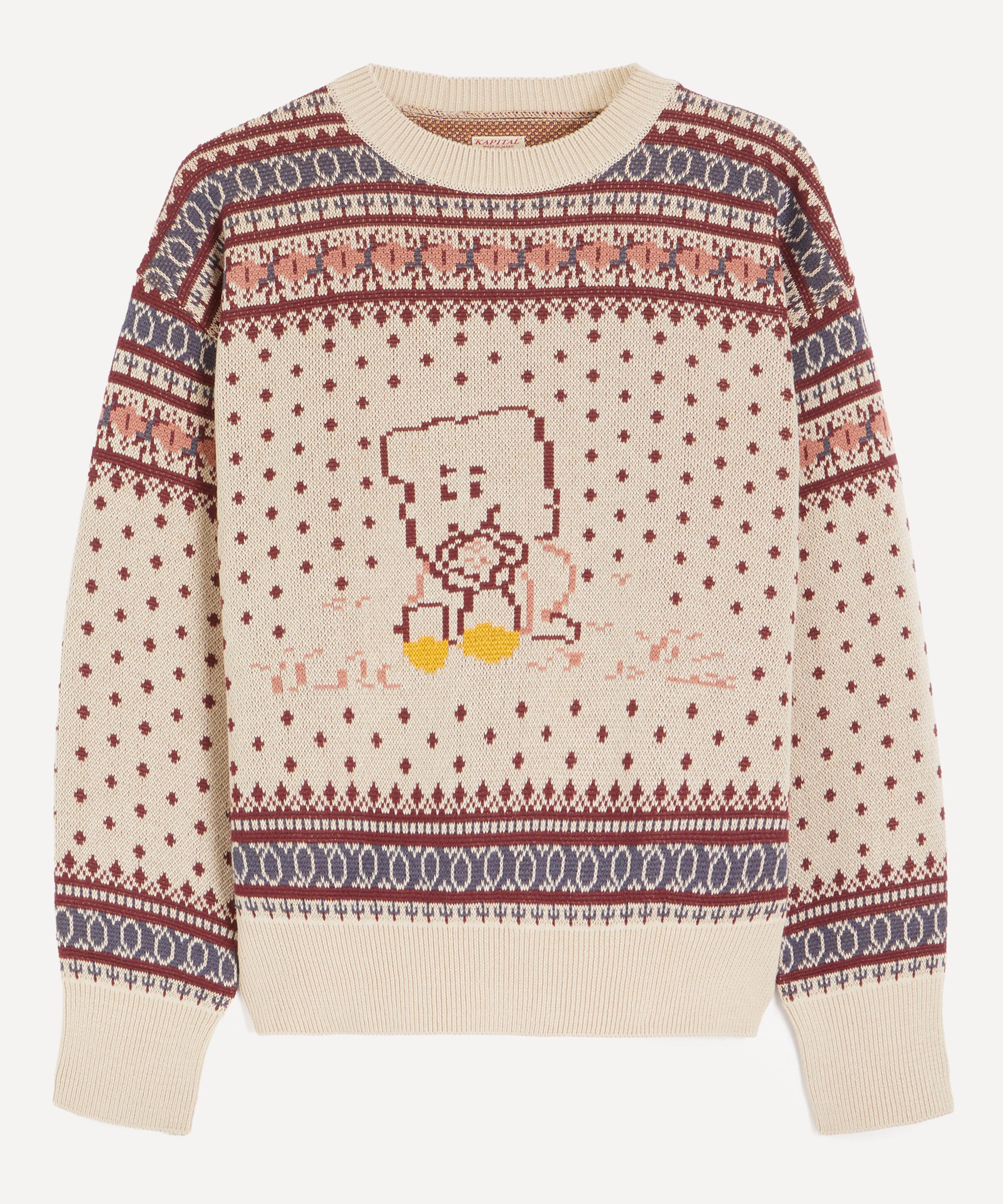 Kapital - Peckish Rainbowy Cotton Knit Jumper