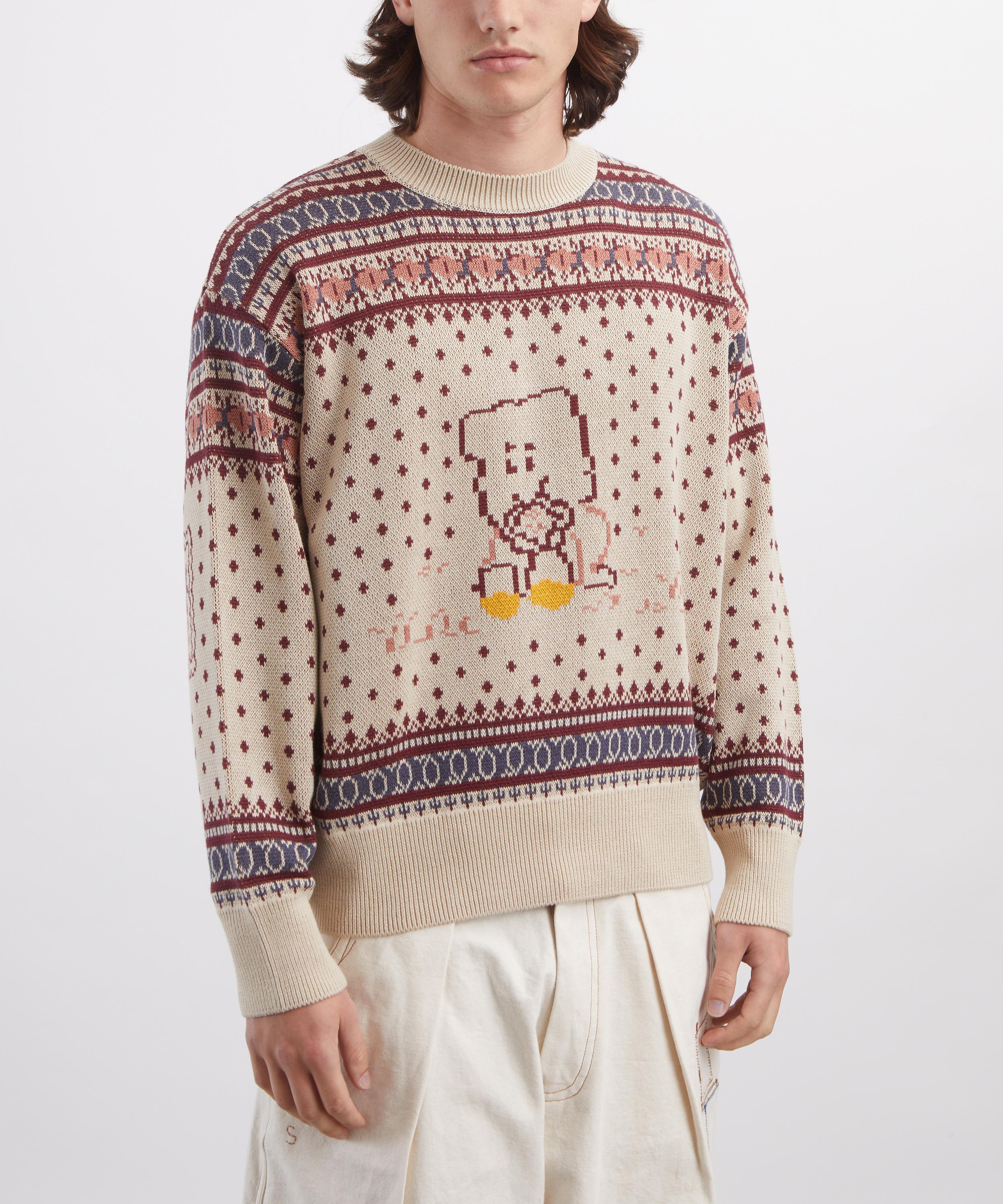 Kapital - Peckish Rainbowy Cotton Knit Jumper image number 2