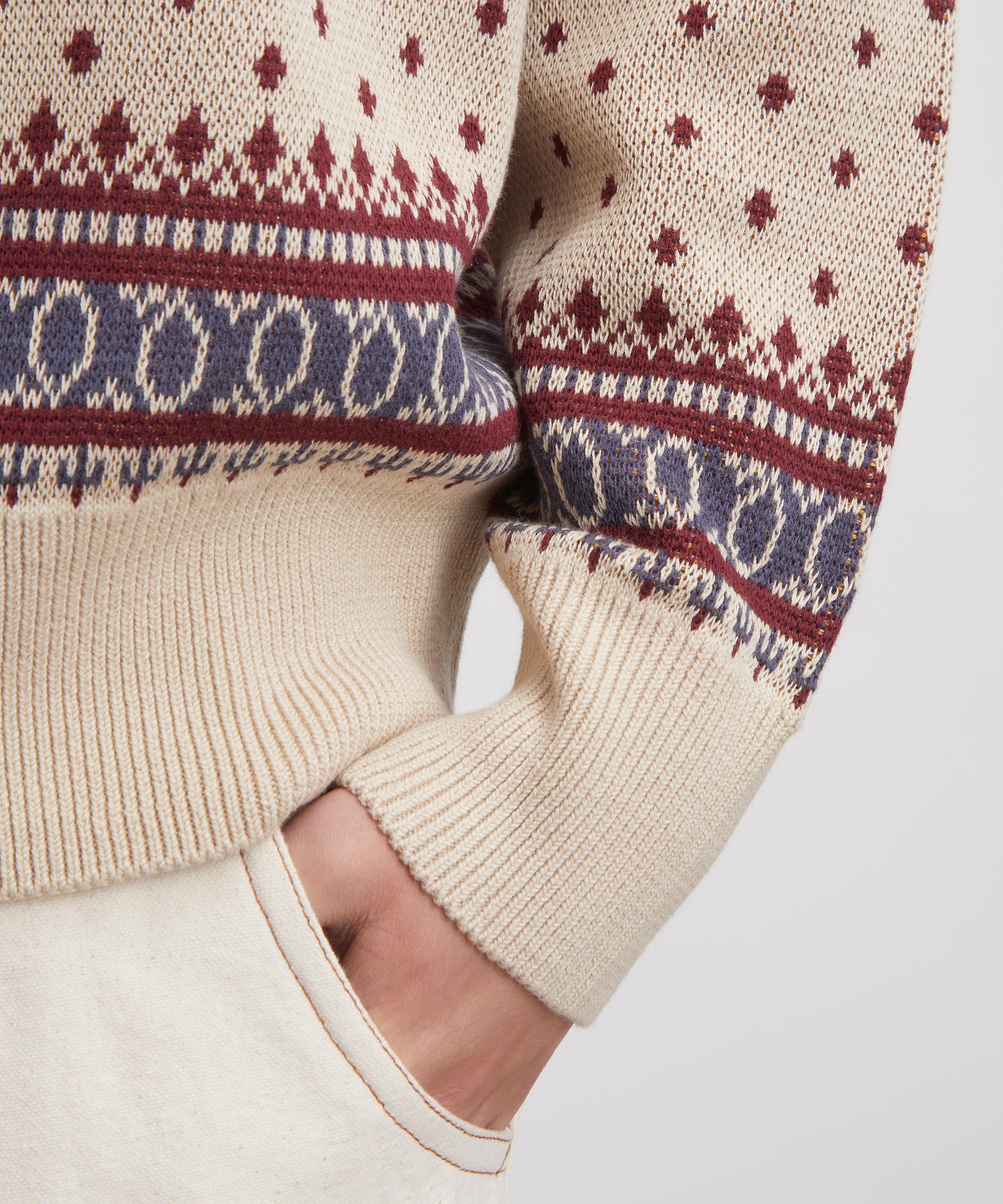 Kapital - Peckish Rainbowy Cotton Knit Jumper image number 4