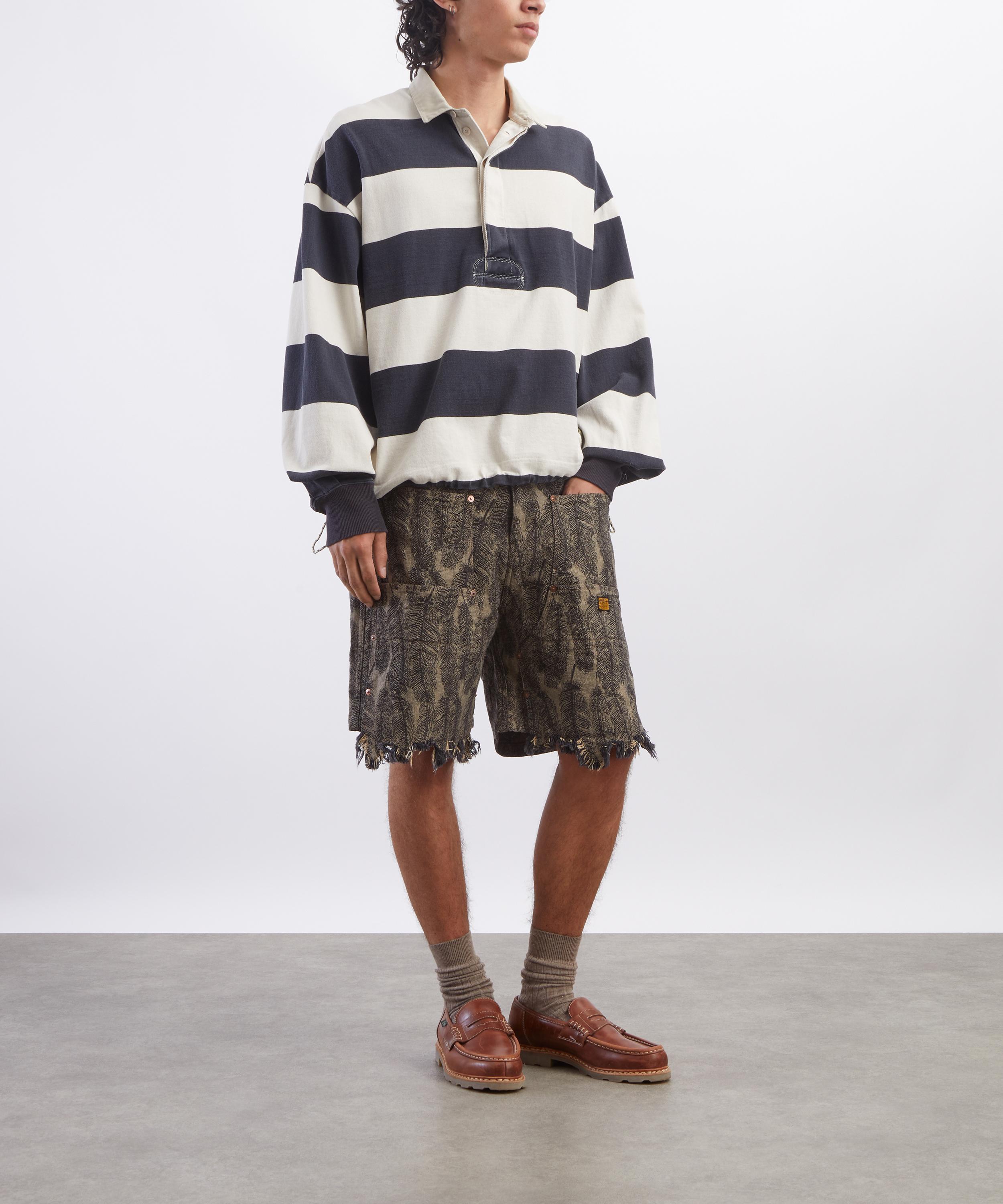 Kapital - JAIL Stripe Jersey BIG Rugger Shirt image number 1
