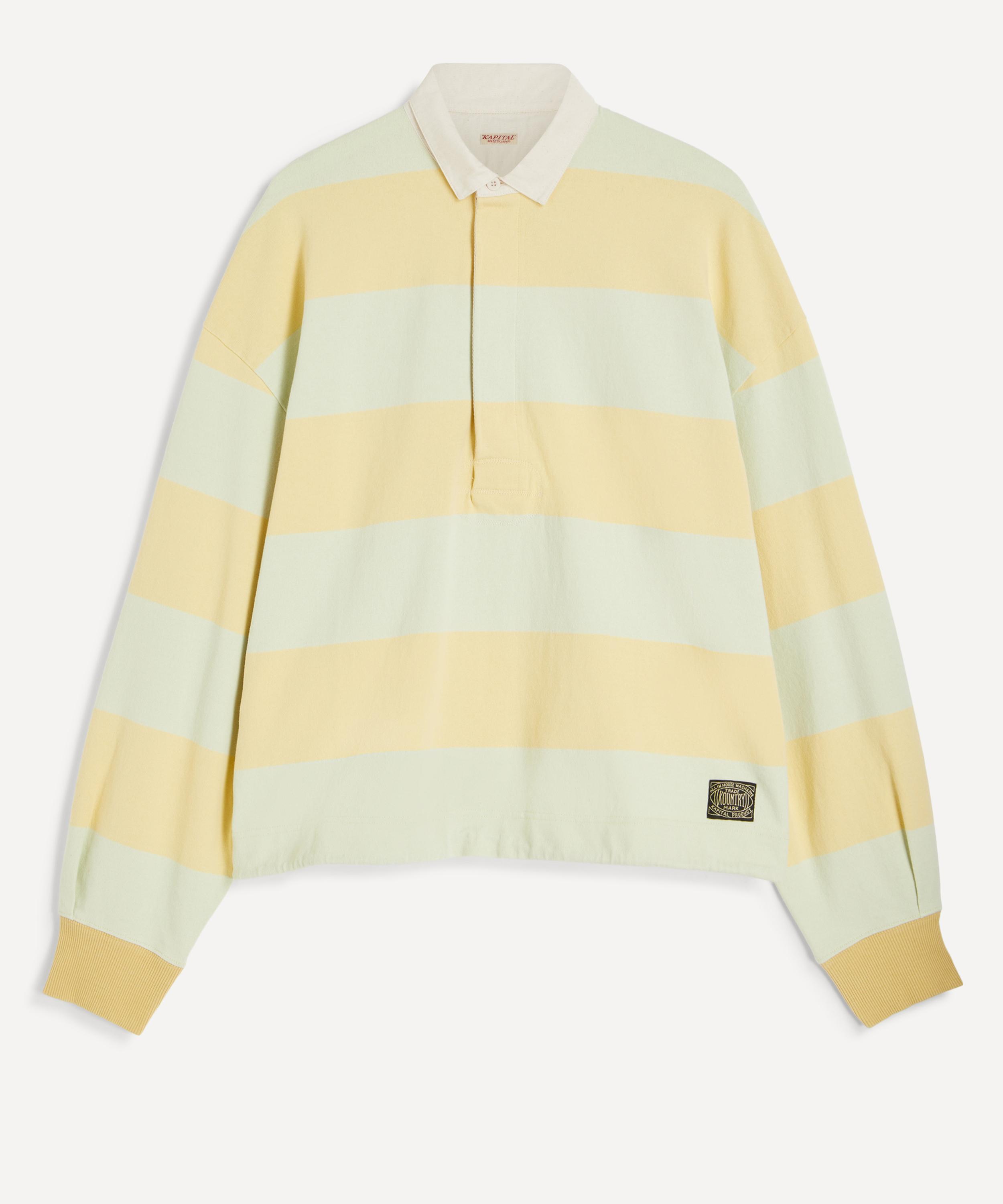 Kapital - JAIL Stripe Jersey BIG Rugger Shirt