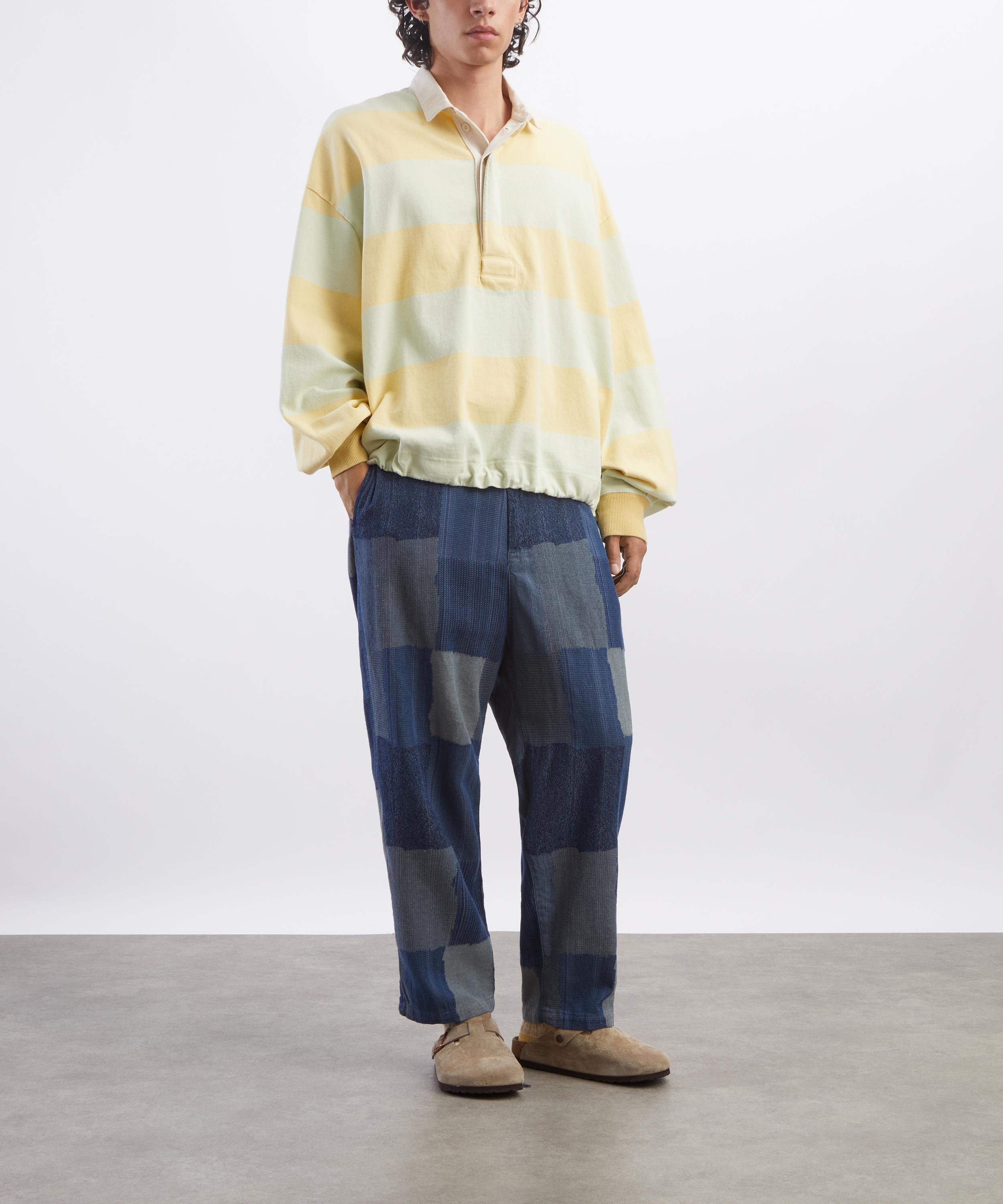 Kapital - JAIL Stripe Jersey BIG Rugger Shirt image number 1