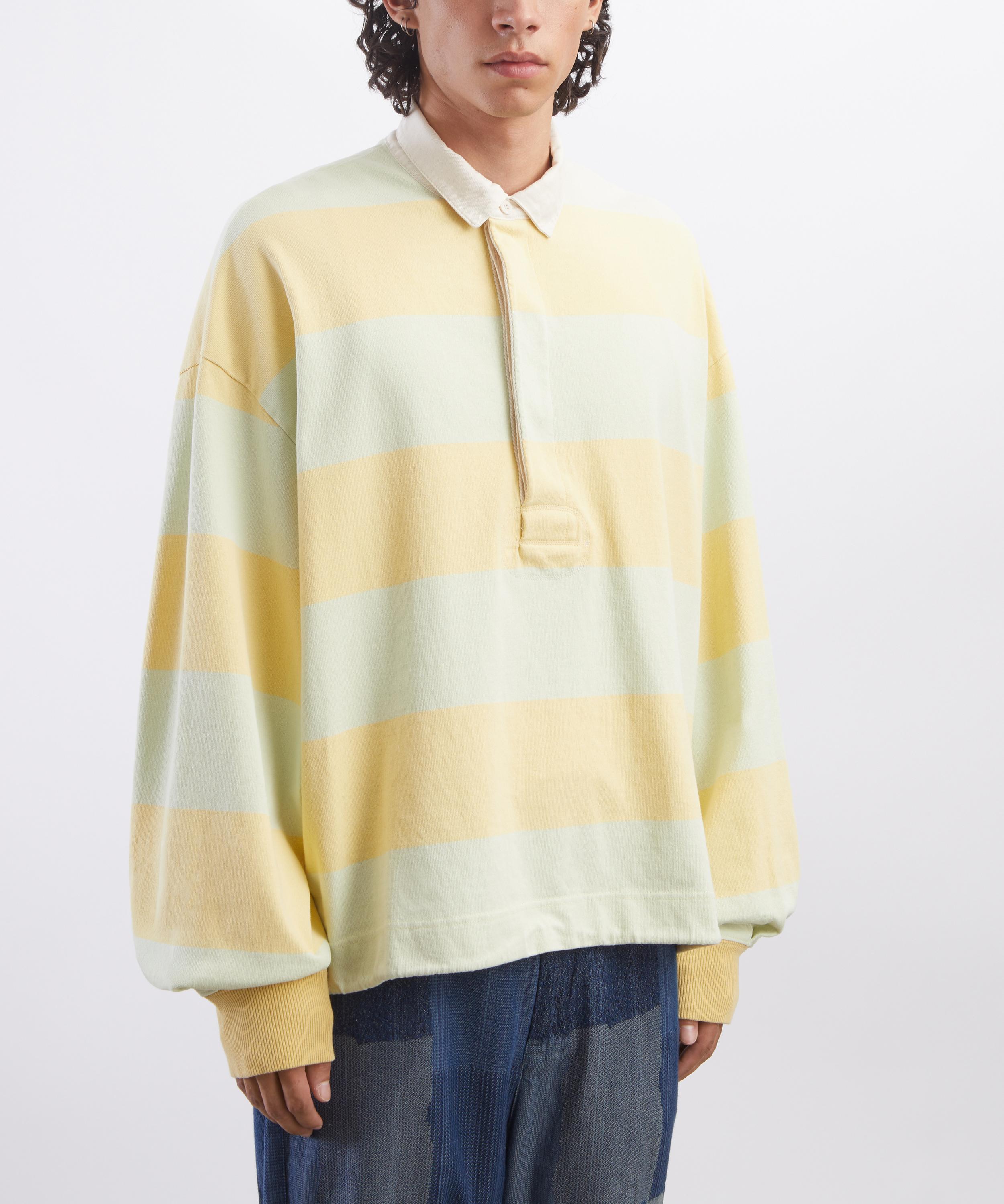 Kapital - JAIL Stripe Jersey BIG Rugger Shirt image number 2