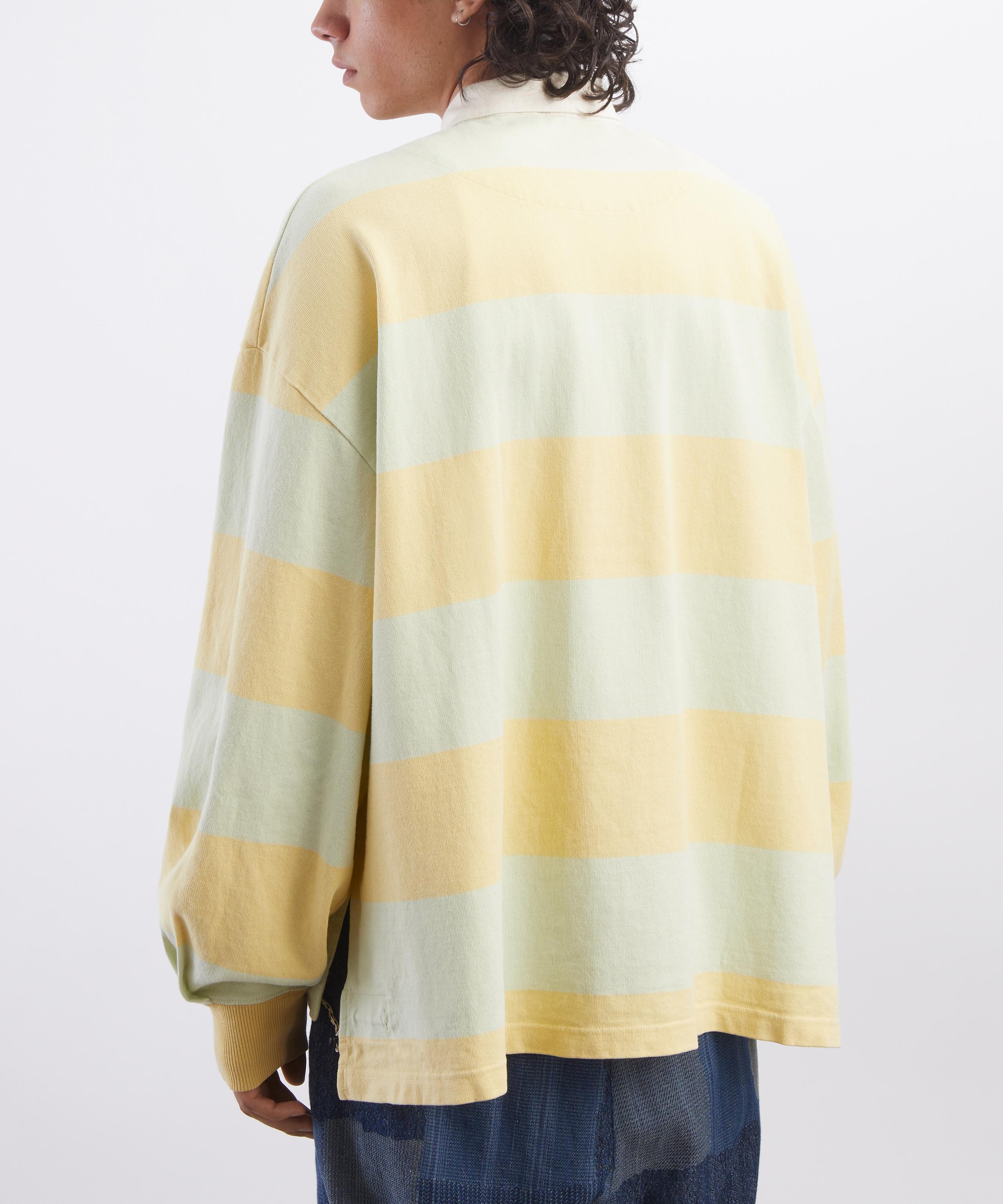 Kapital - JAIL Stripe Jersey BIG Rugger Shirt image number 3