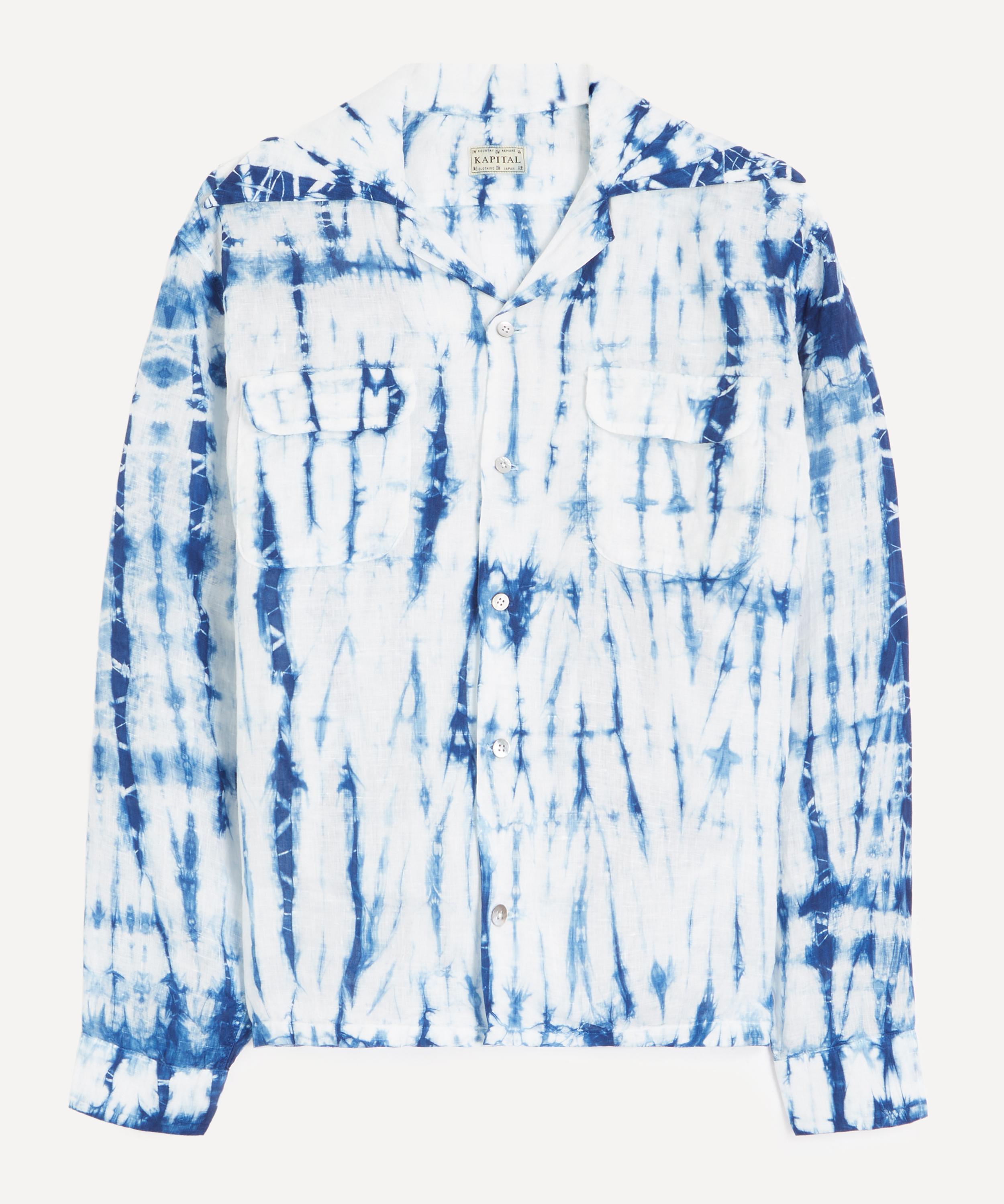 Kapital - French Linen Tokushima Shibori-Dye Wrangle Shirt