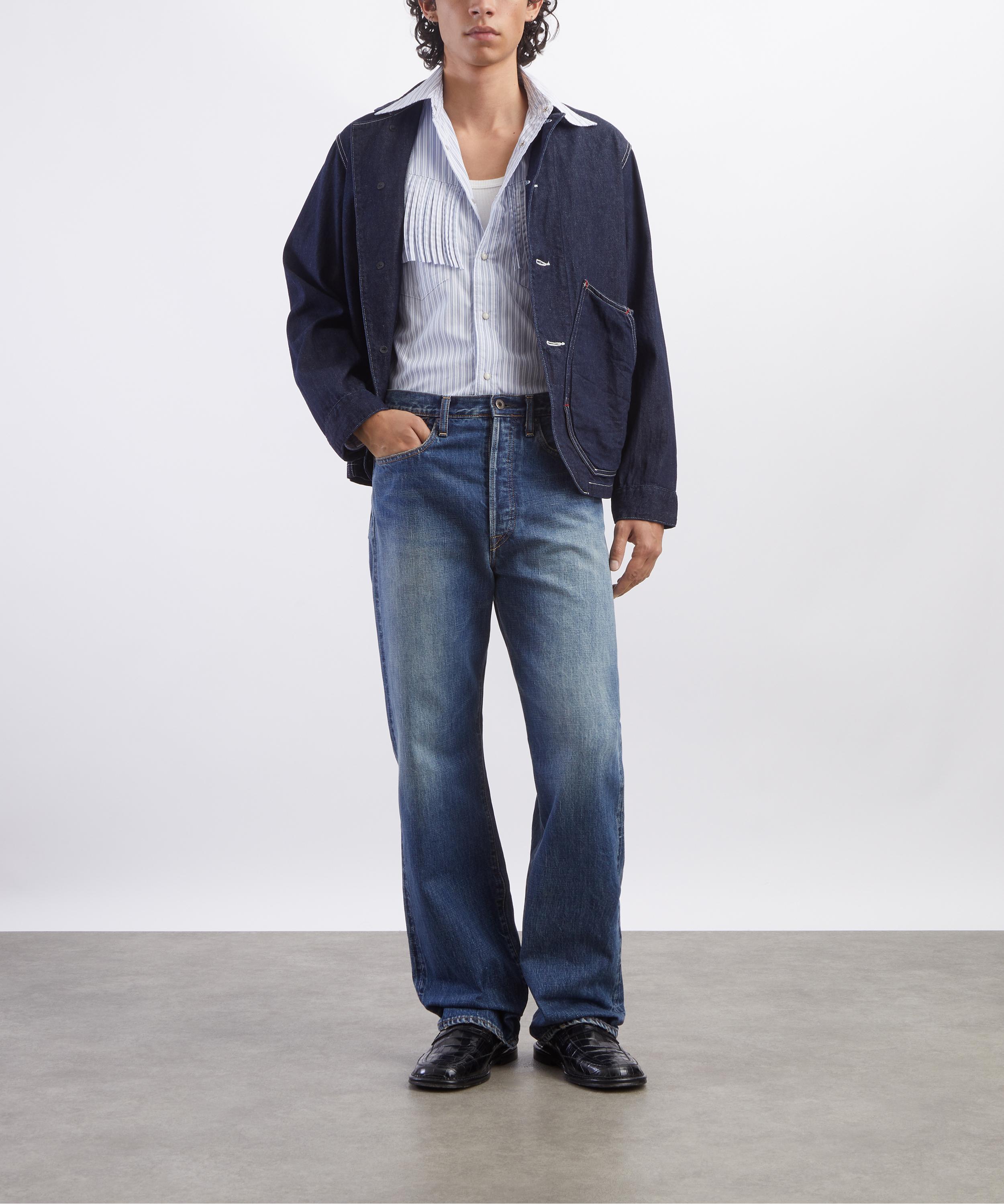Kapital - Cotton Stripe Fringed HUSKY Western Shirt image number 1