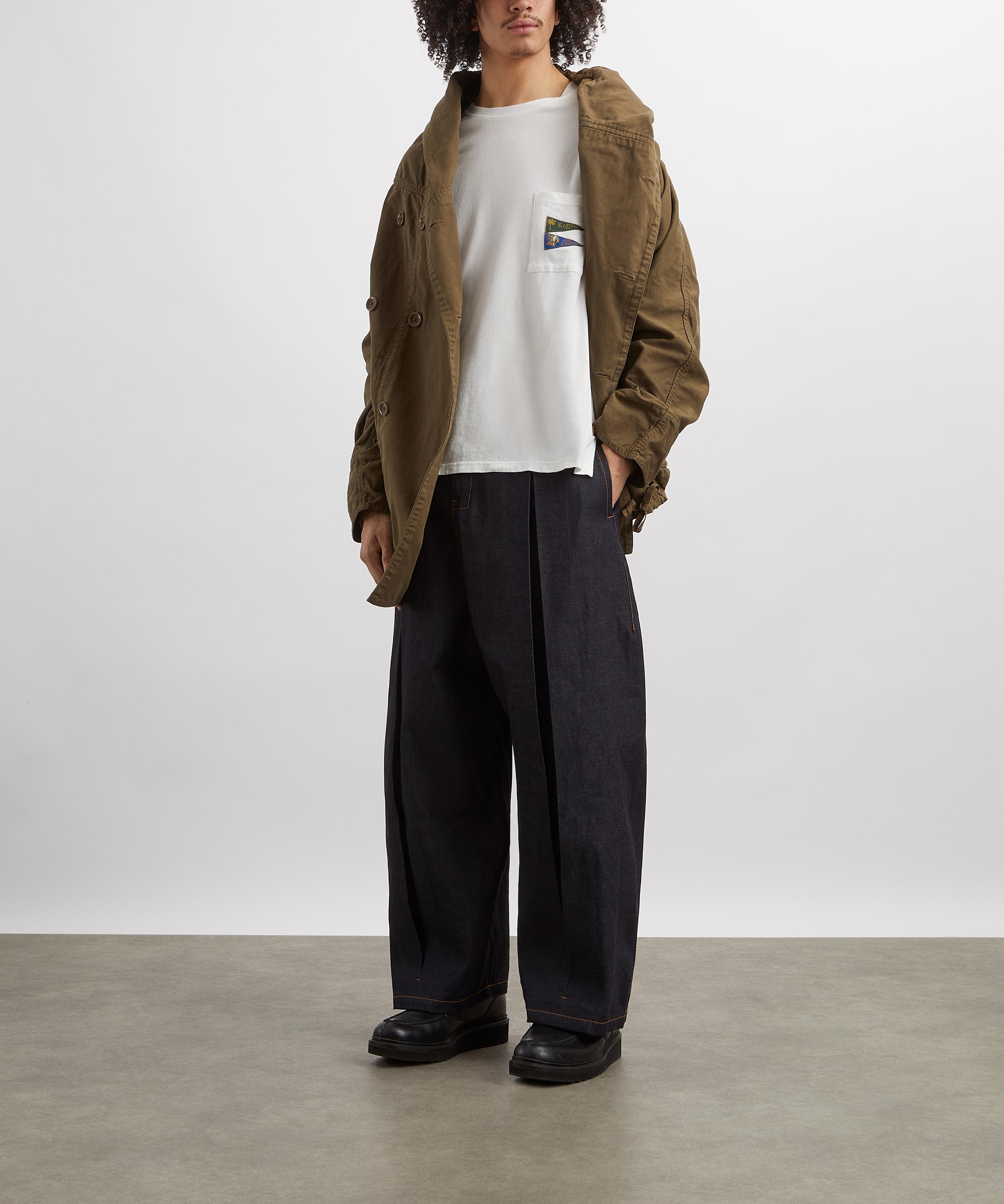 Kapital - PENNANT Embroidered Jersey T-Shirt image number 1