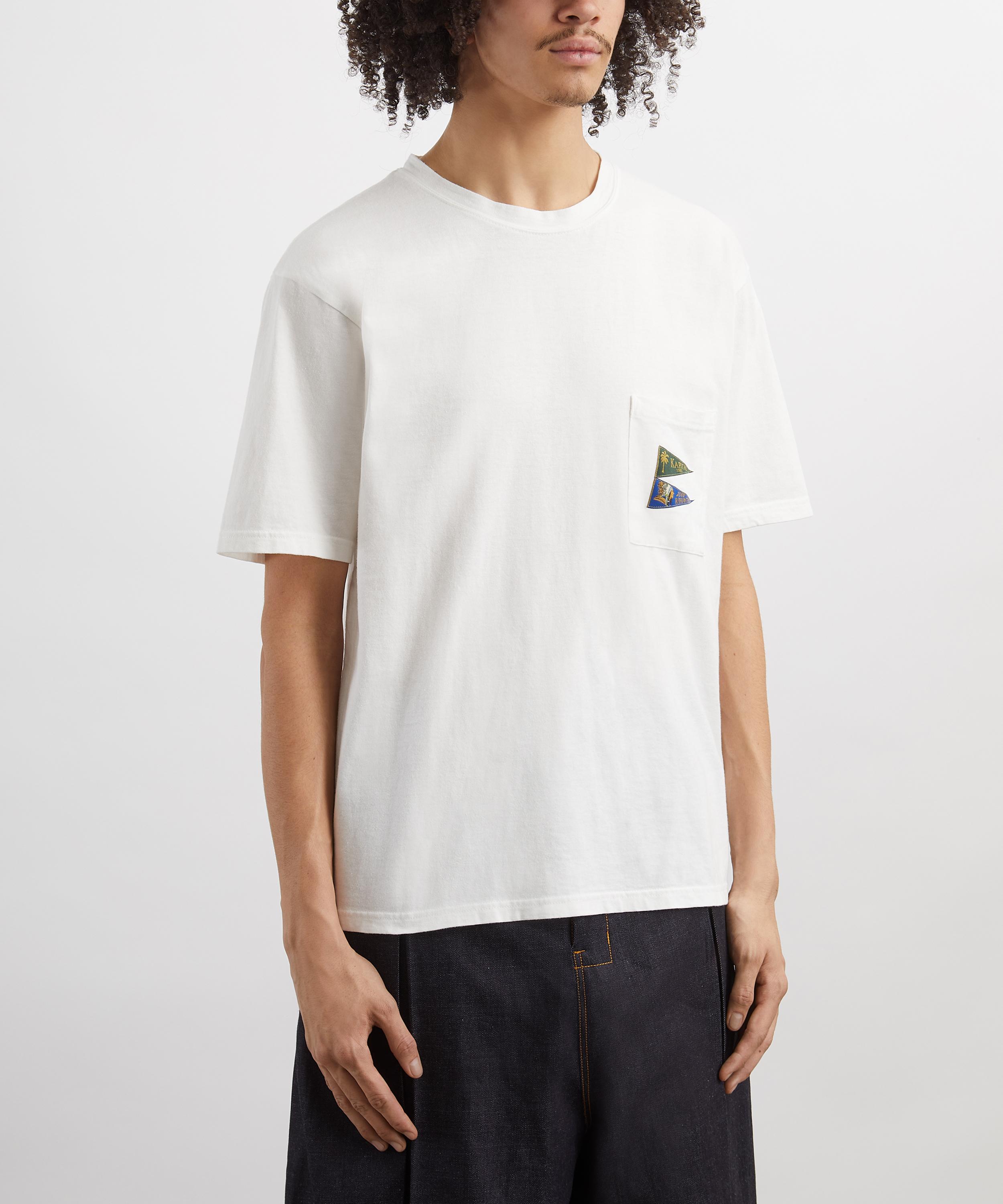 Kapital - PENNANT Embroidered Jersey T-Shirt image number 2