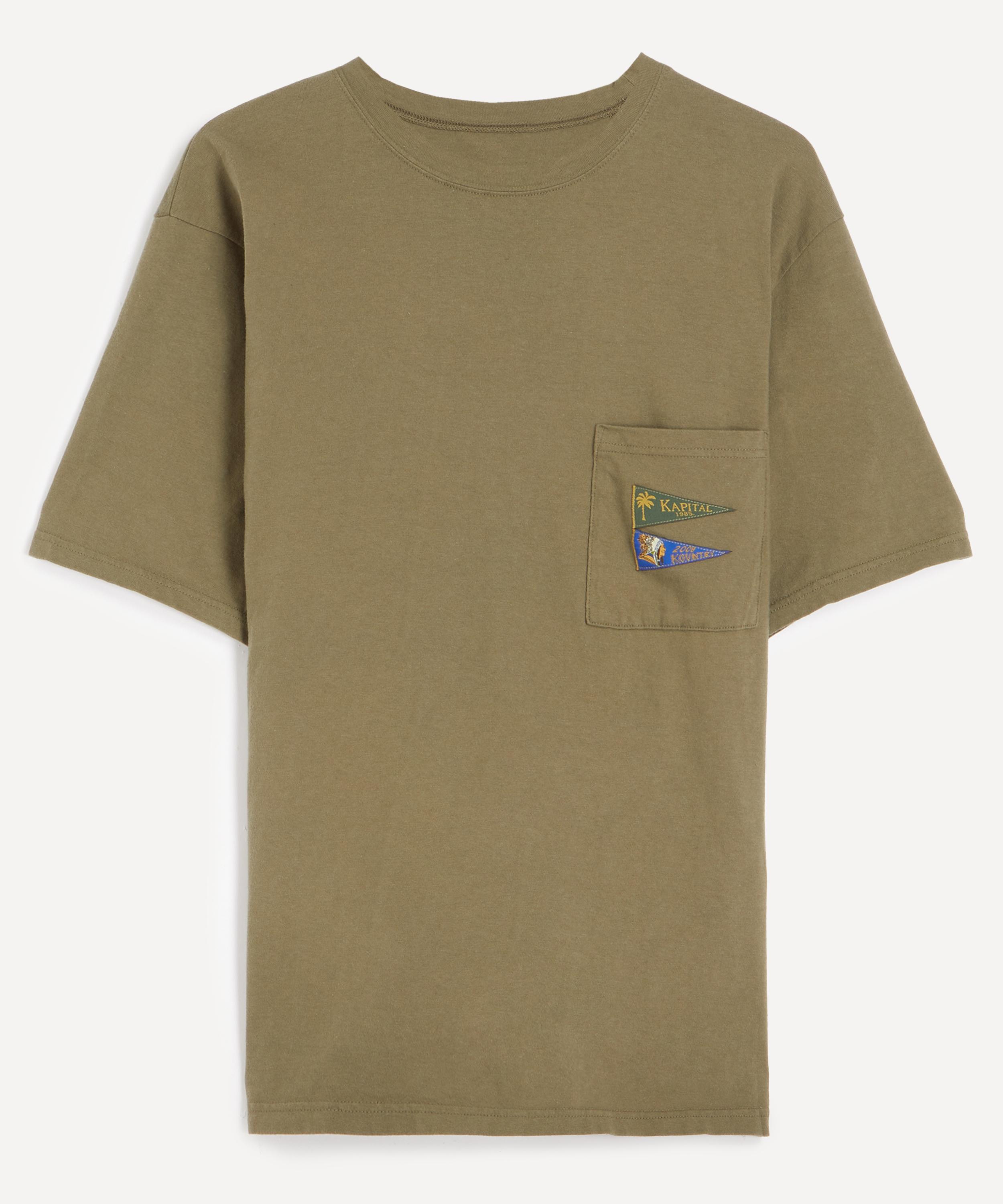 Kapital - PENNANT Embroidered Jersey T-Shirt image number 0