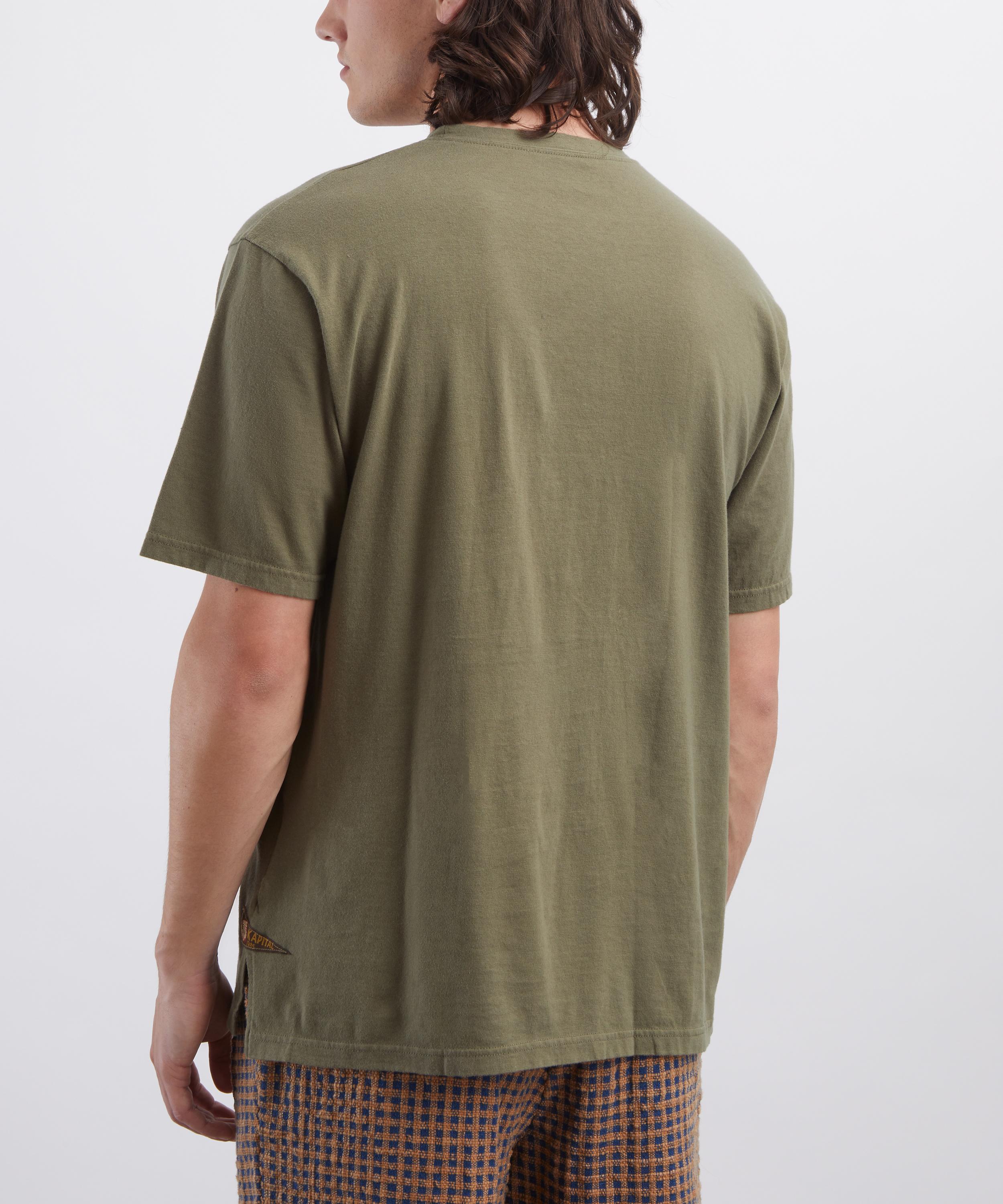 Kapital - PENNANT Embroidered Jersey T-Shirt image number 3