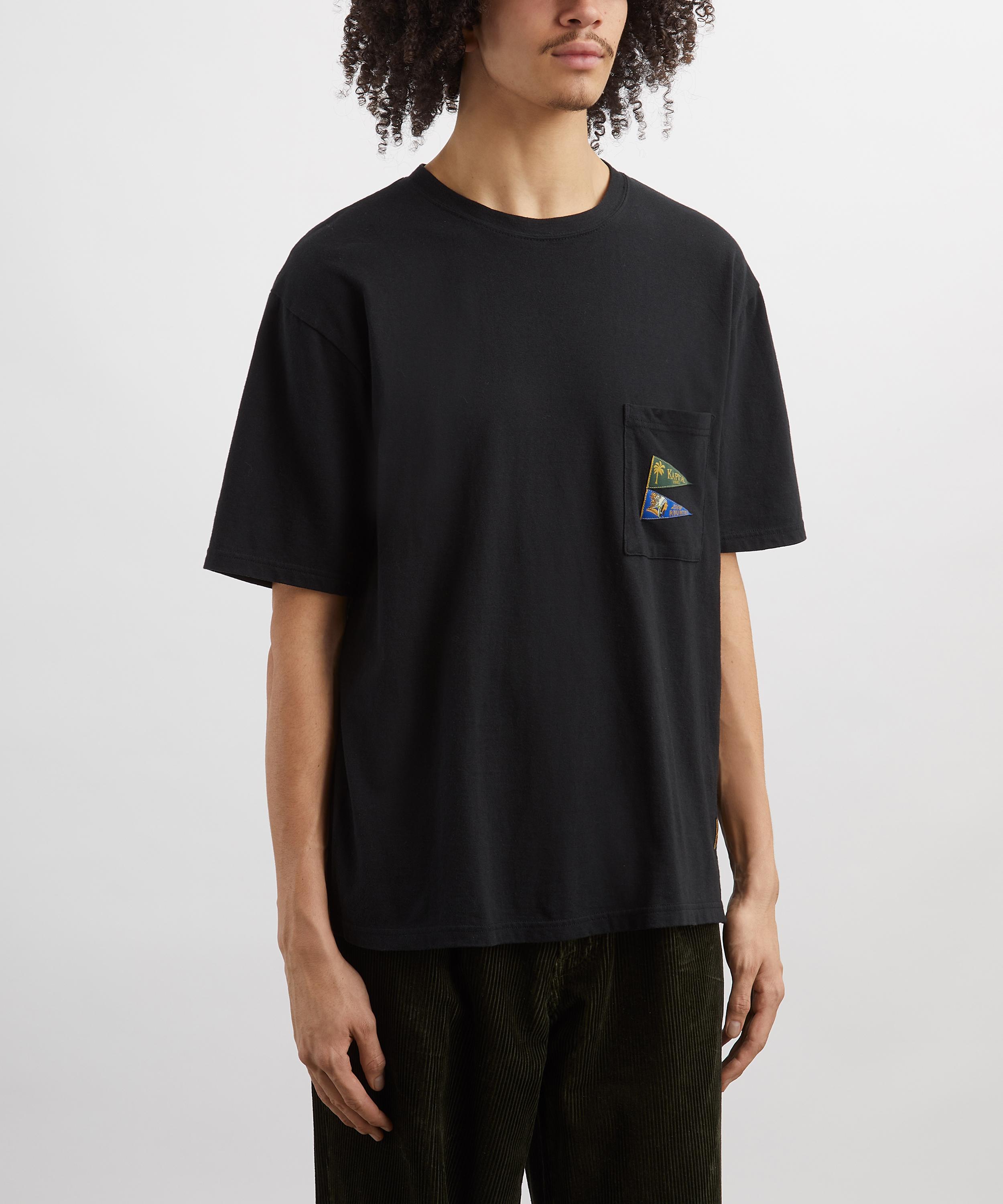 Kapital - PENNANT Embroidered Jersey T-Shirt image number 2