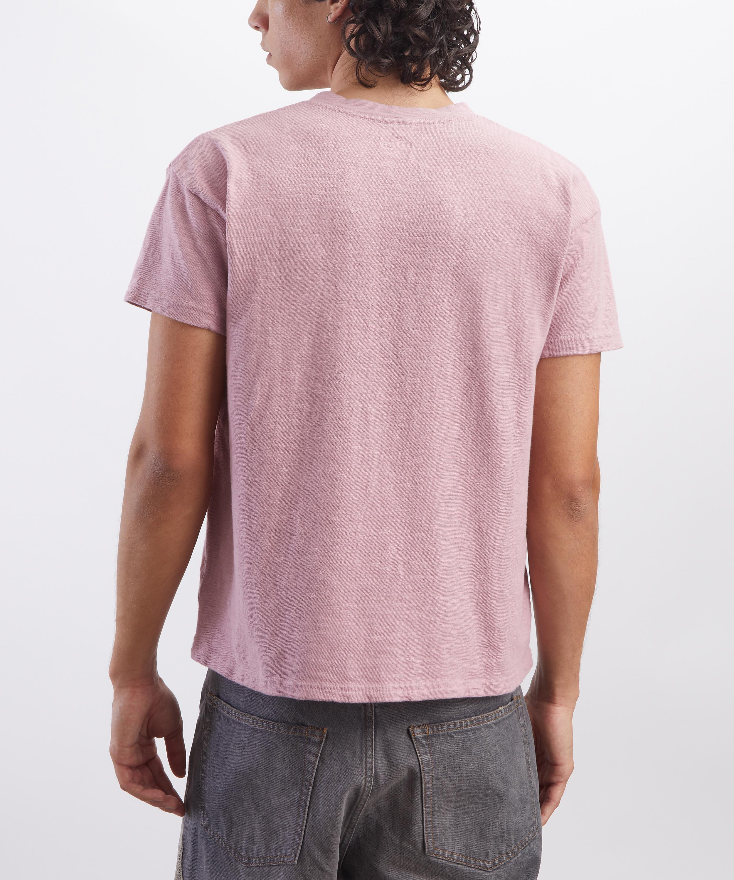 Kapital - Pink Amuse Knit Pocket T-Shirt image number 3