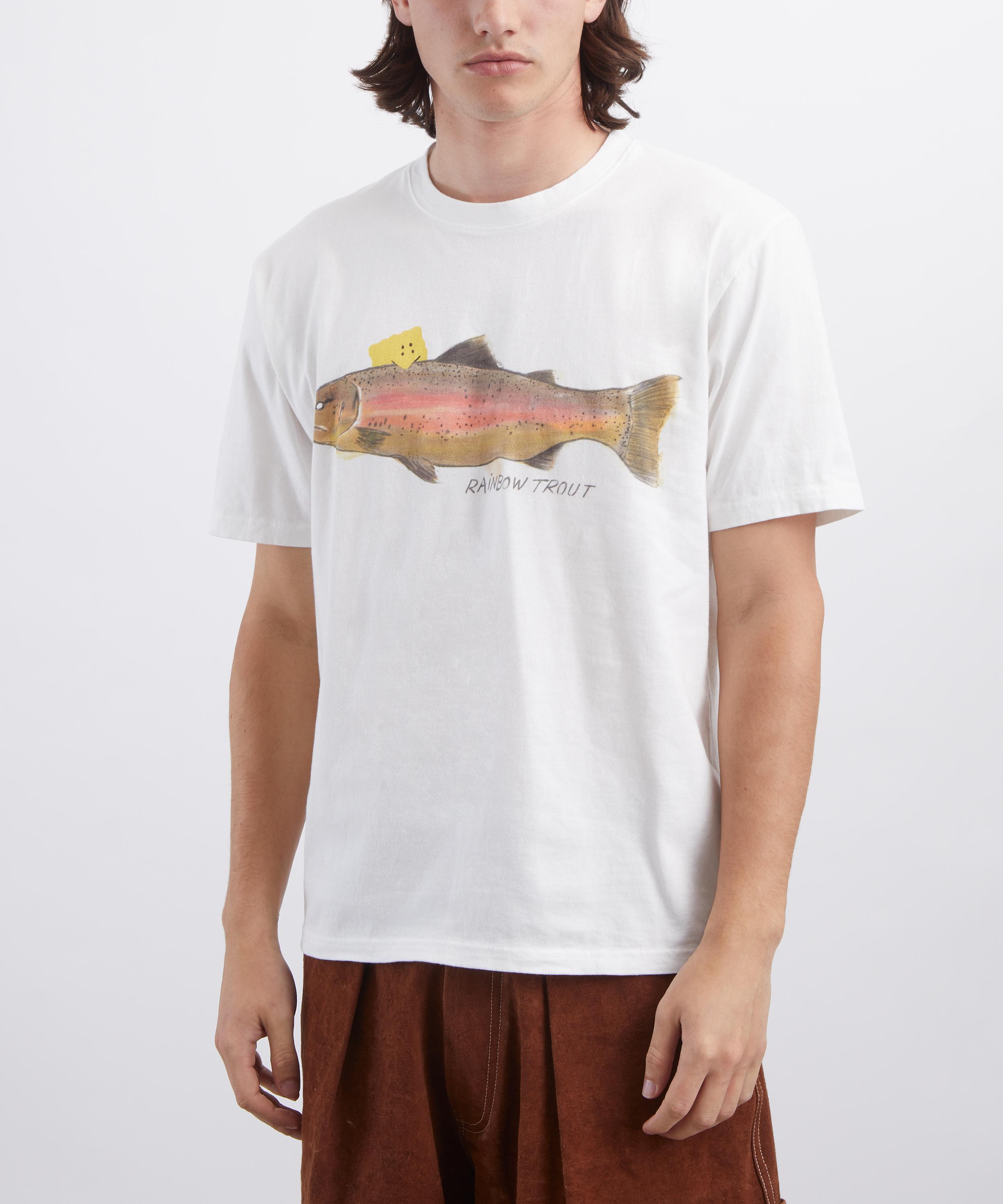 Kapital - Jersey Trout Peckish Rainbowy Crew T-Shirt image number 2
