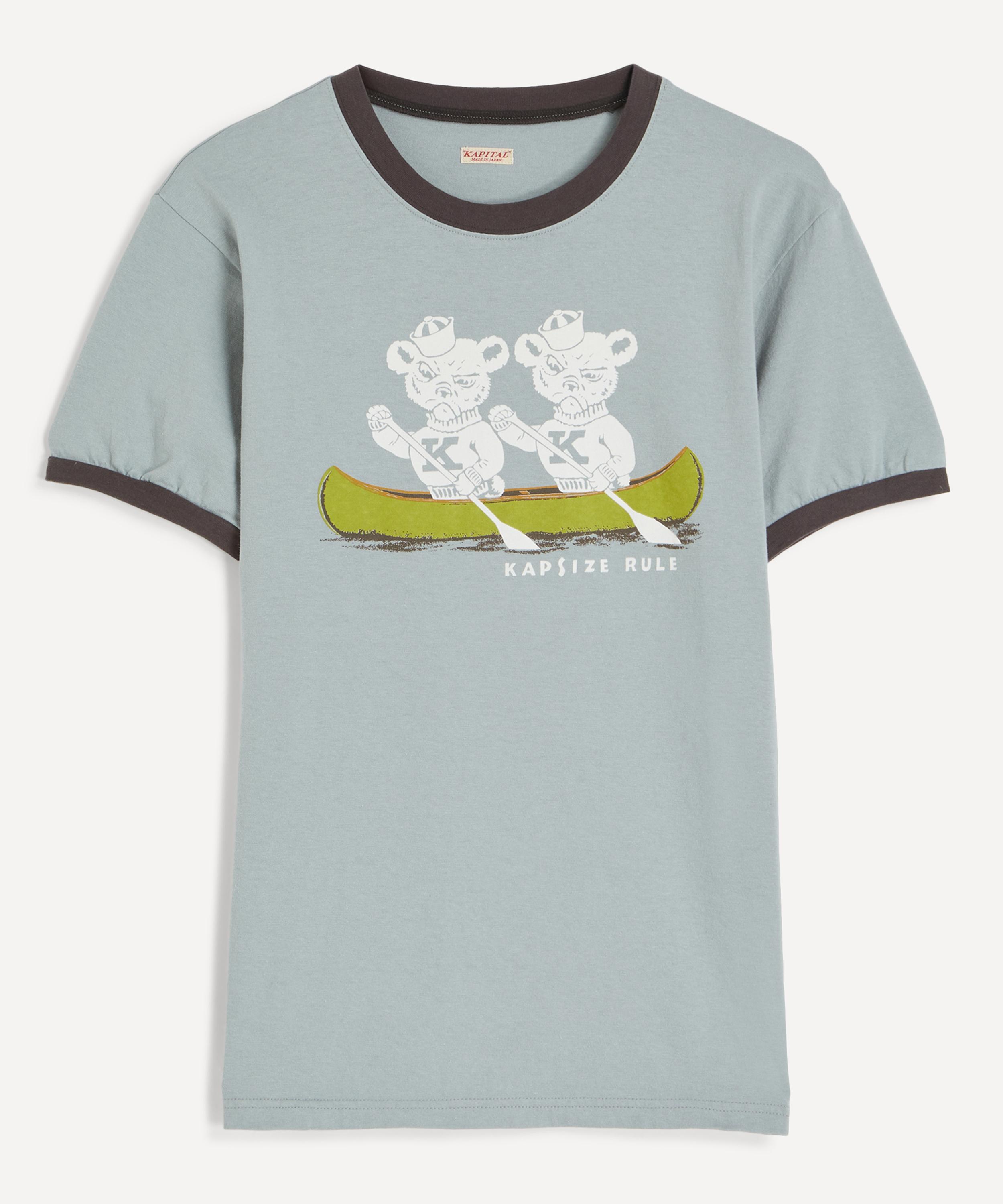 Kapital - 20-Jersey Ringer Bear T-Shirt