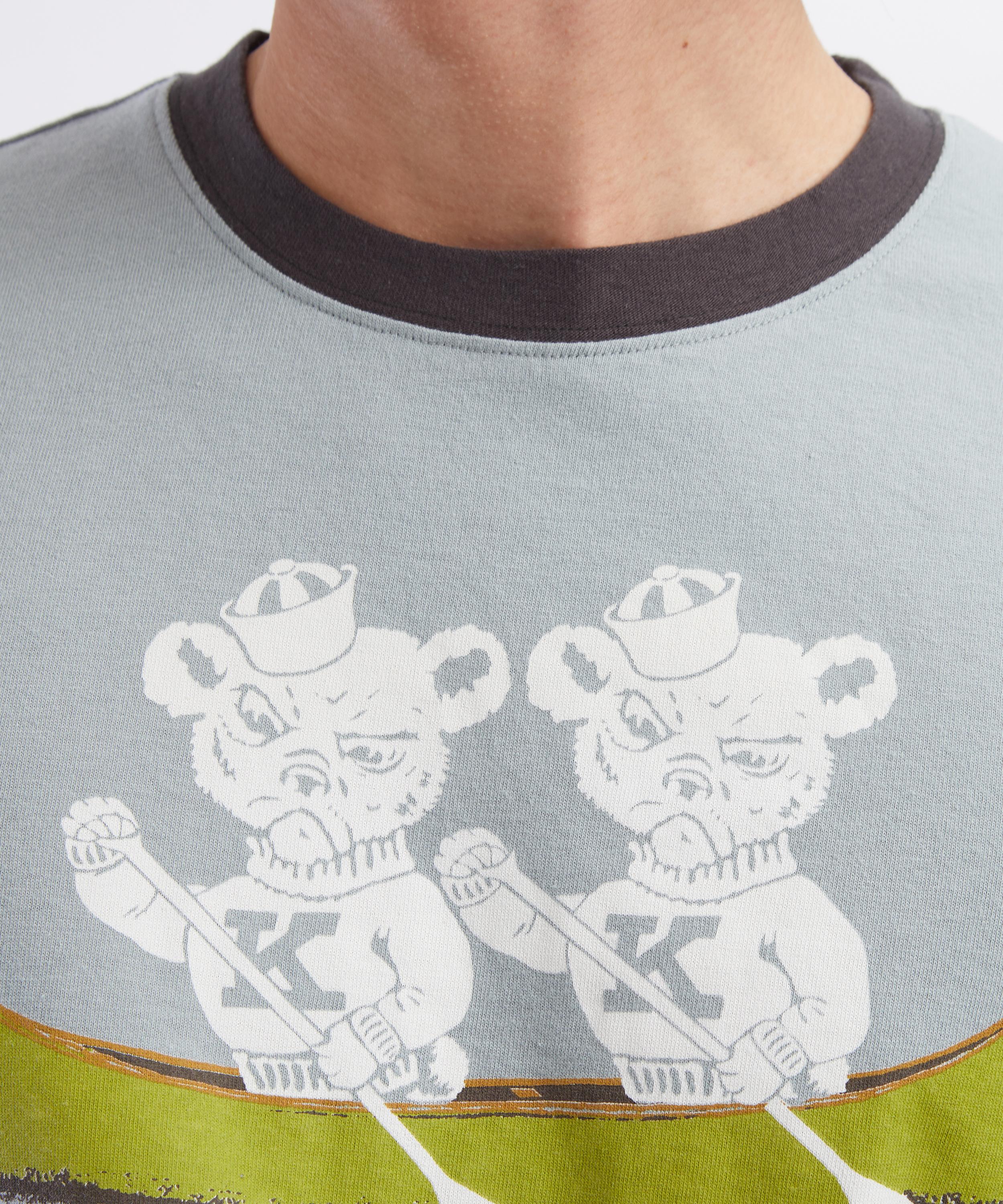 Kapital - 20-Jersey Ringer Bear T-Shirt image number 4