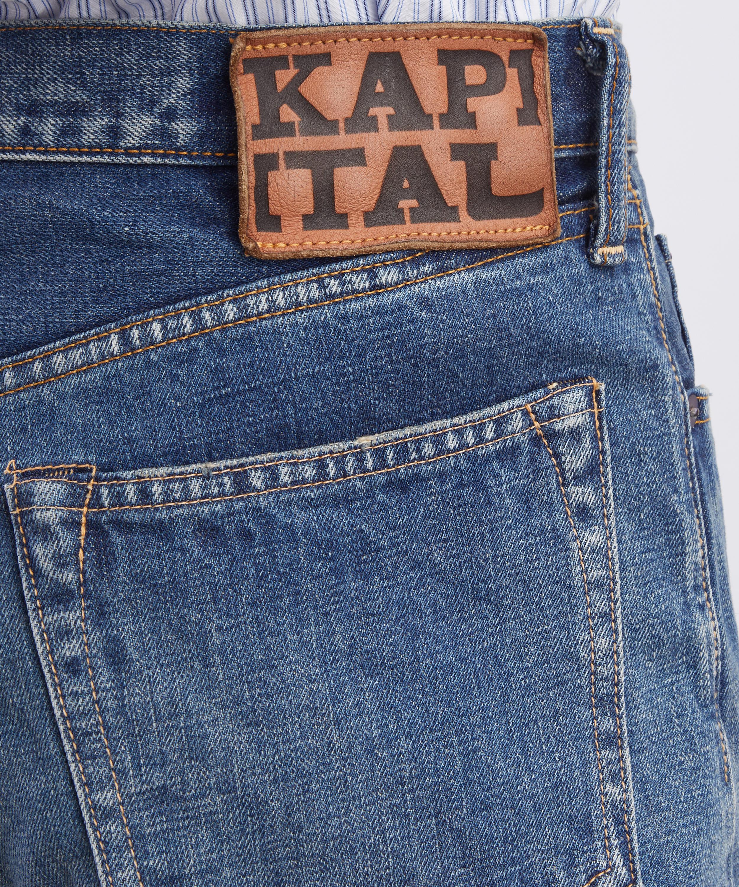 Kapital - 13.5oz Zimbabwe Denim 5P Monkey Cisco Jeans image number 4