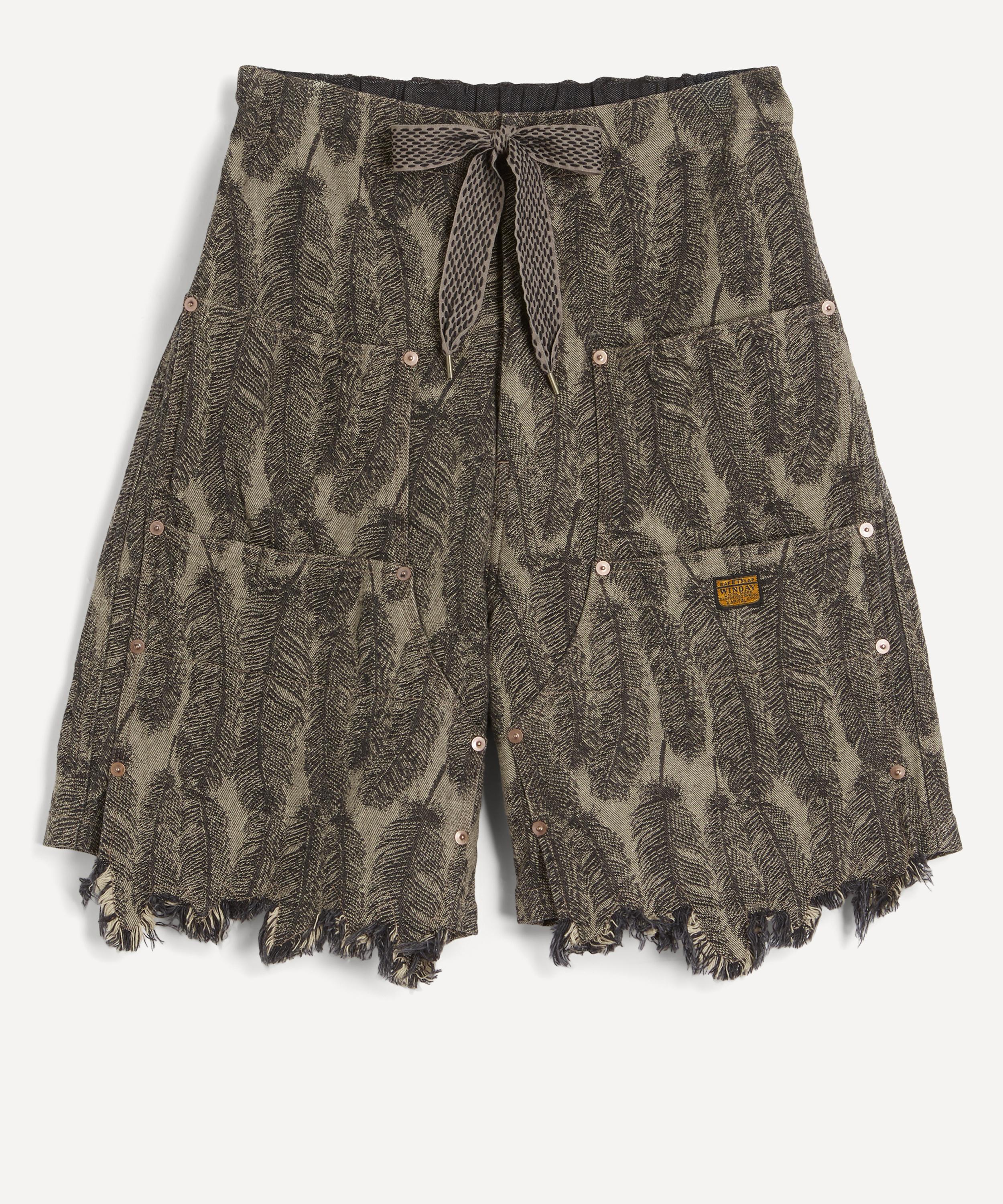 Kapital - 12oz Magpie Denim Double Knee Easy Shorts