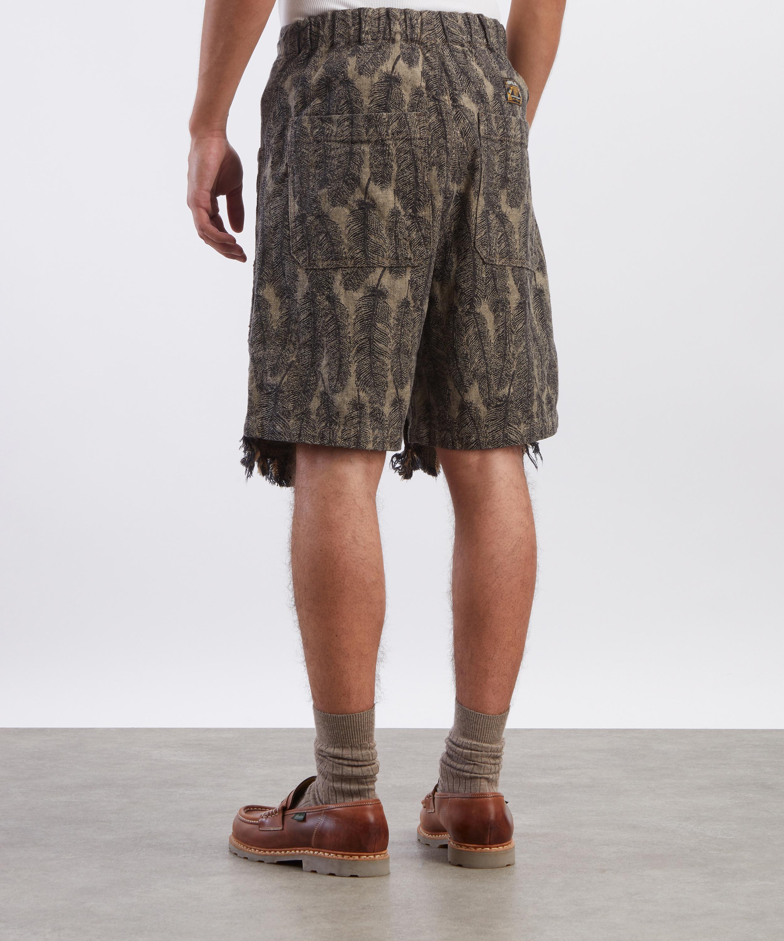 Kapital - 12oz Magpie Denim Double Knee Easy Shorts image number 3