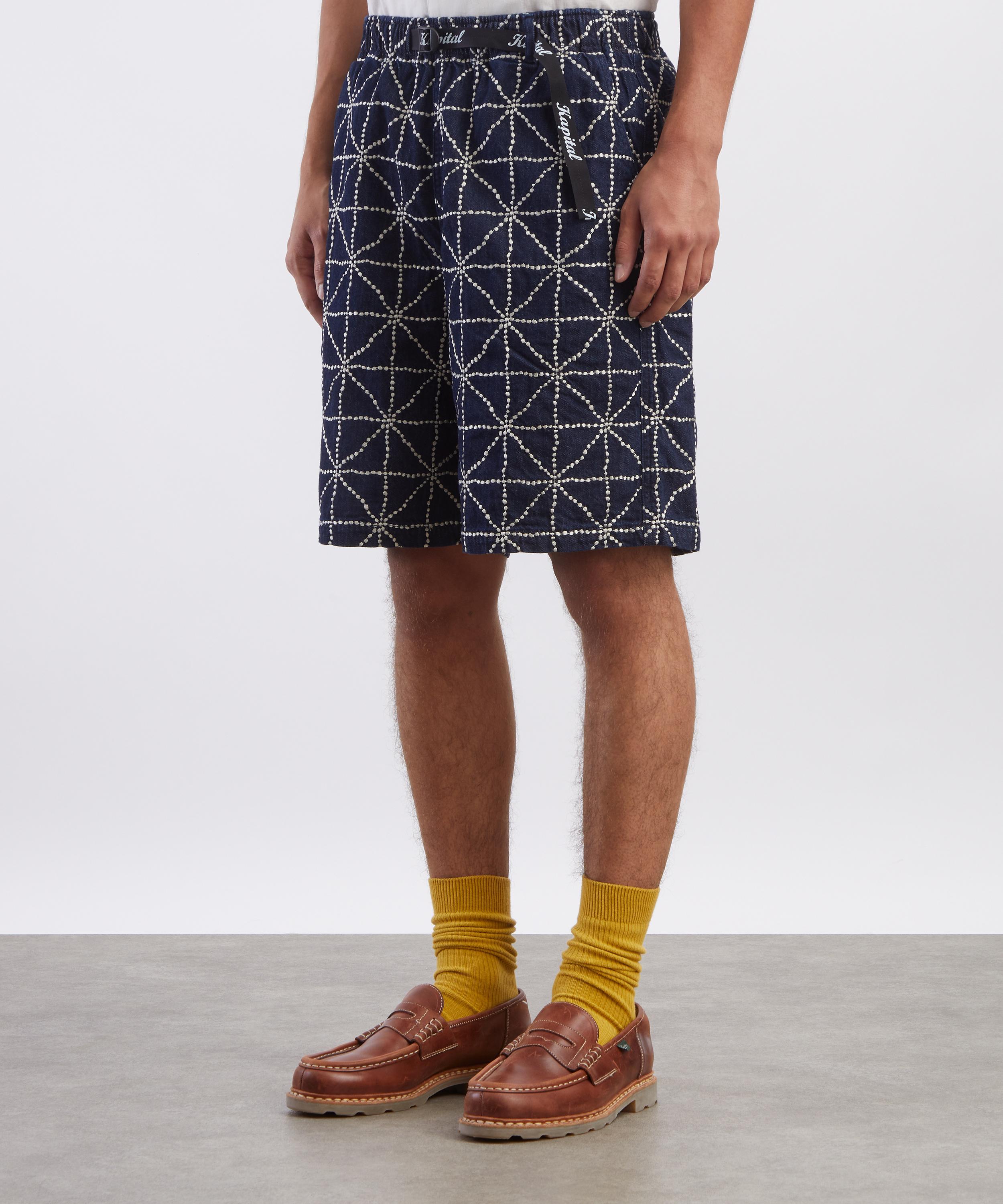 Kapital - 8oz Denim FOLK-DOJO Easy Shorts image number 2