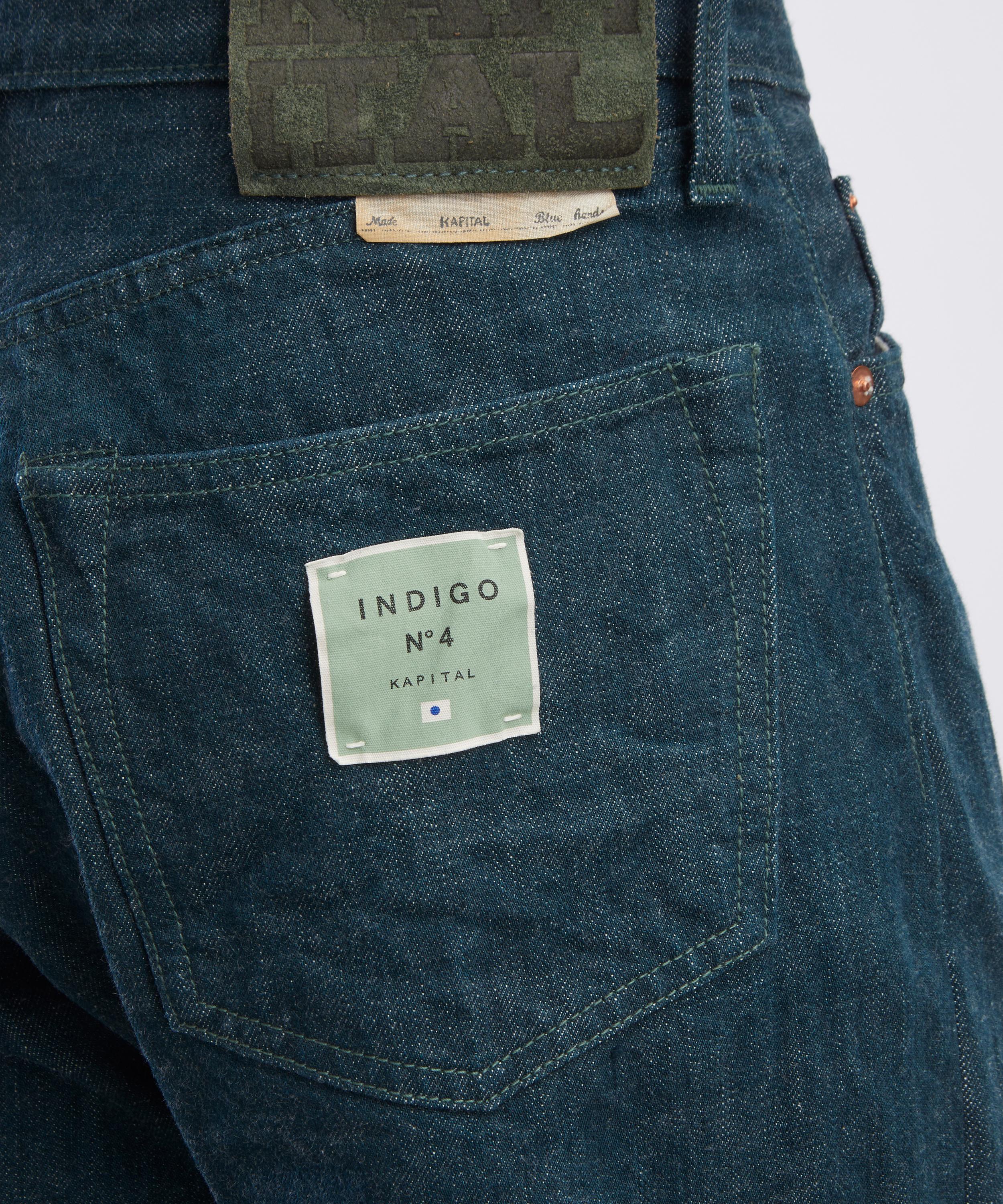 Kapital - No.4 Plant Dye Denim 5P Monkey TH Jeans image number 4