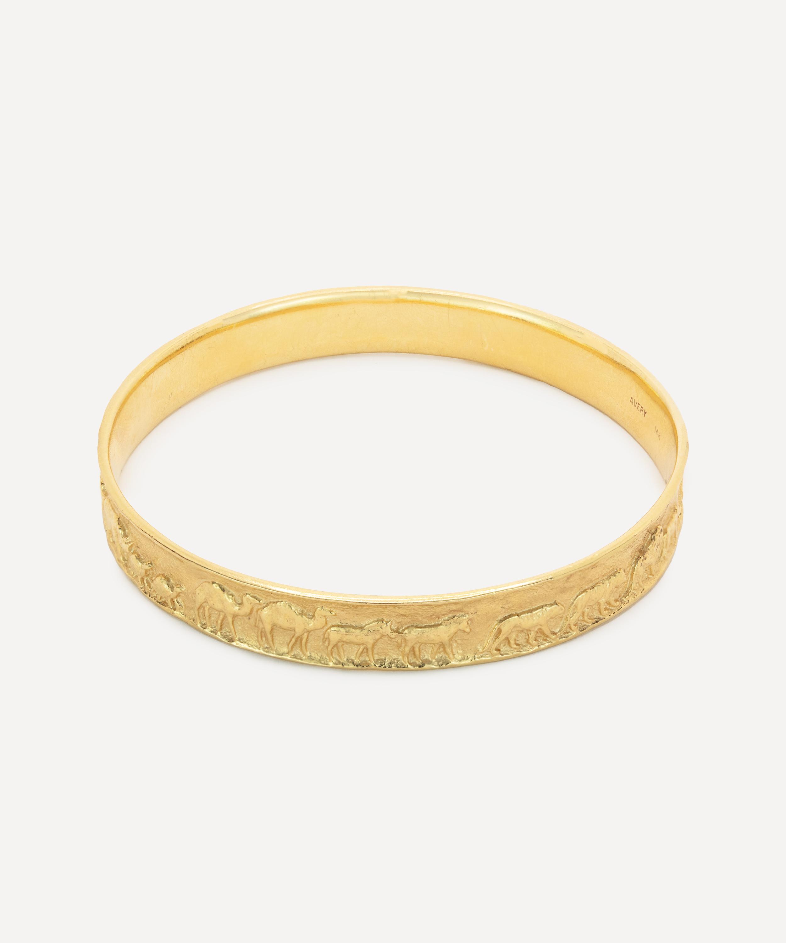 Kojis - 14ct Noah’s Ark Bangle Bracelet image number 4