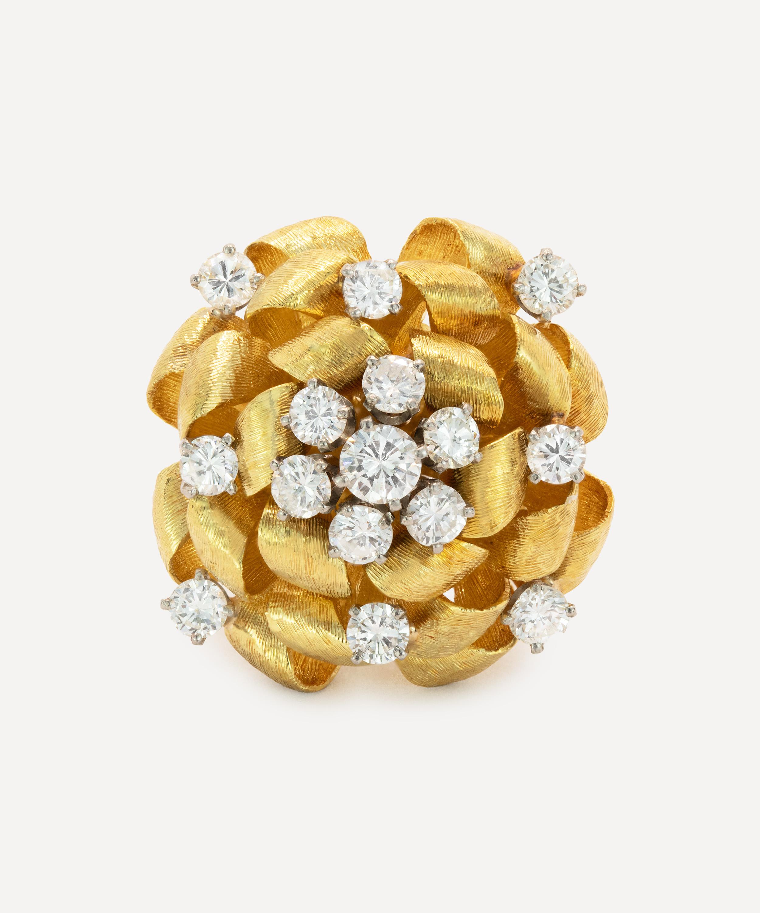 Kojis - 18ct Gold Diamond Flower Ring