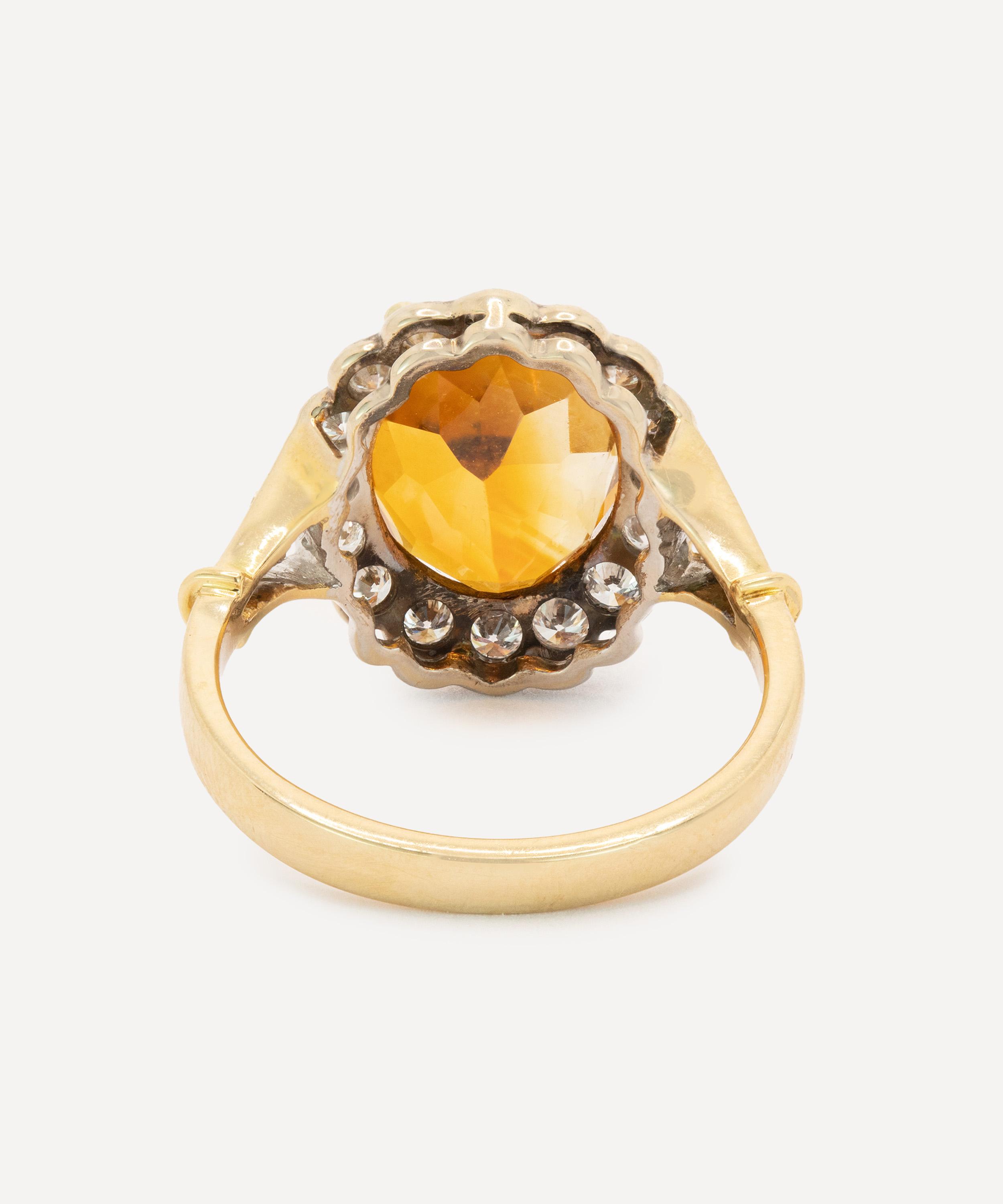 Kojis - 18ct Gold Citrine and Diamond Ring image number 3