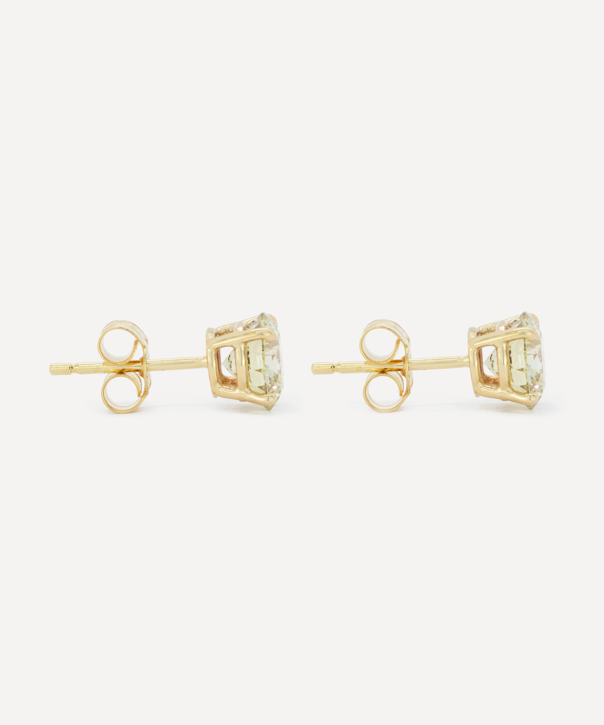 Kojis - 18ct Gold Yellow Diamond Stud Earrings image number 0